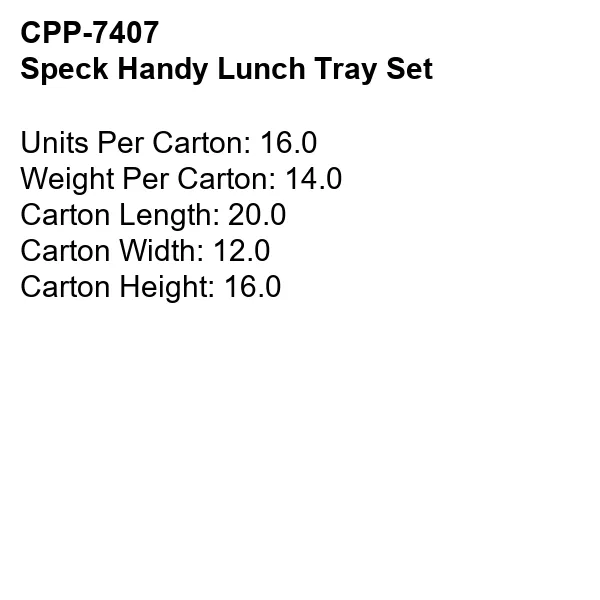 Speck Handy Lunch Tray Set 13