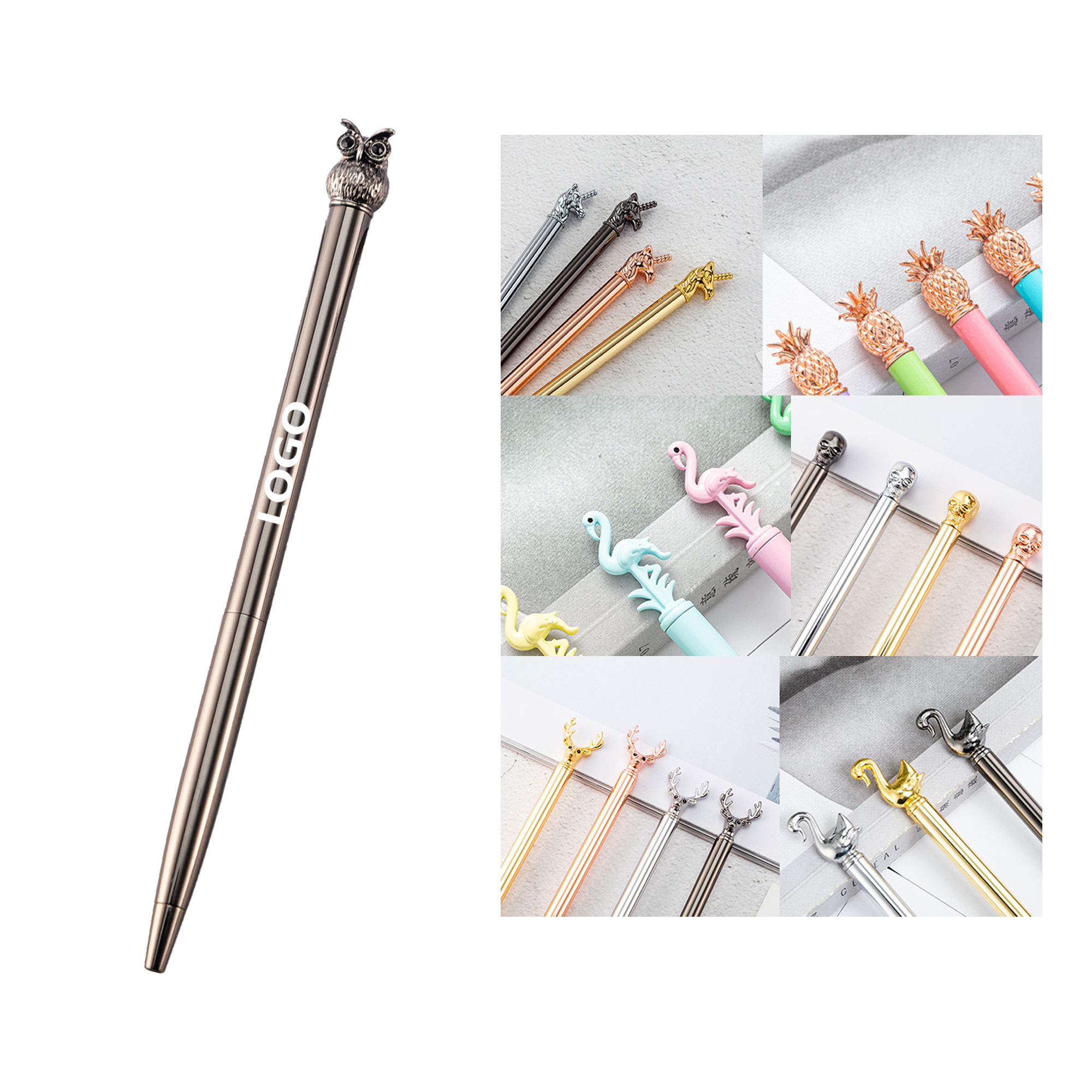 Animal Top Metal Ballpoint Pen 2