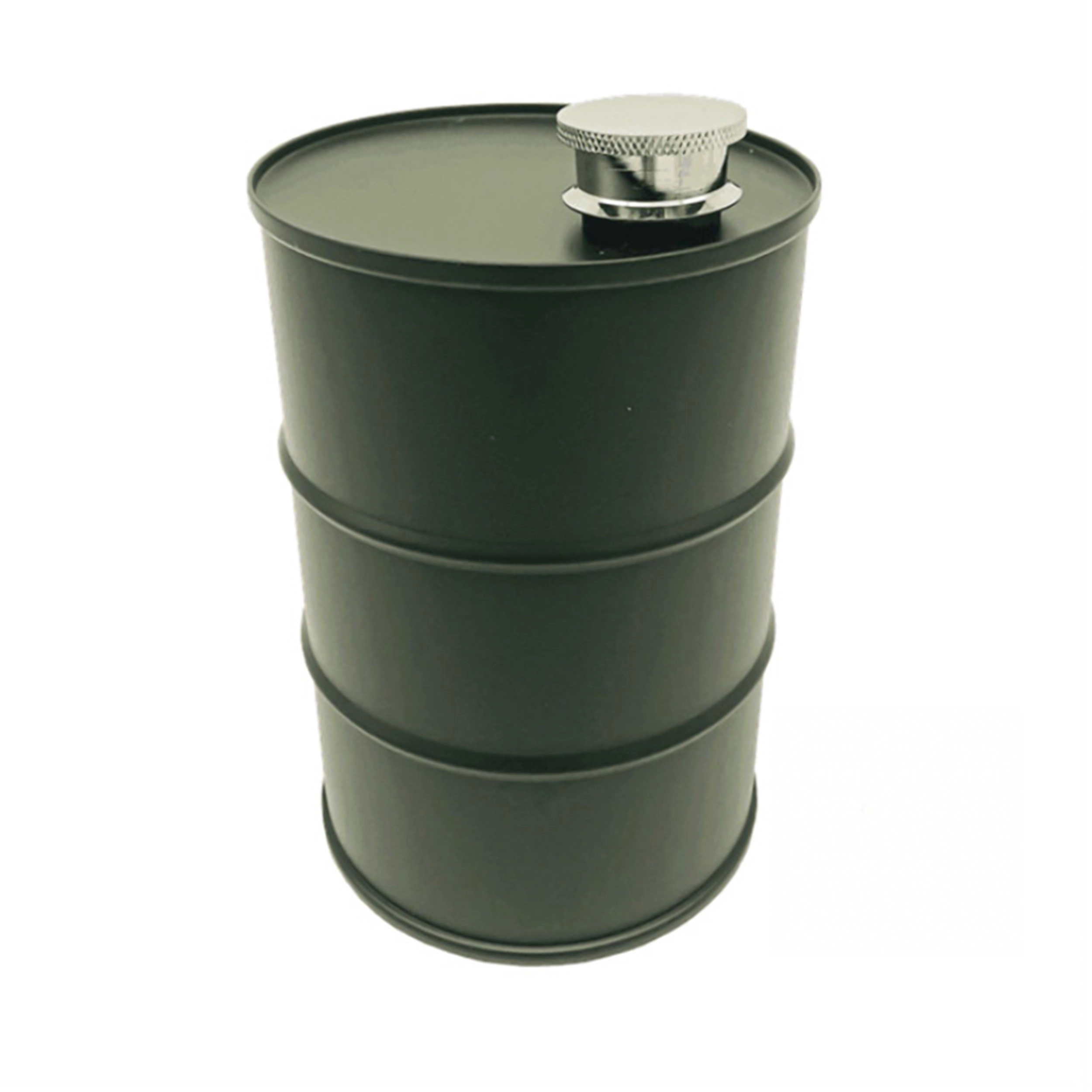 25oz Hip Flask Oil Drum, custom water bottle with logo imprint 1