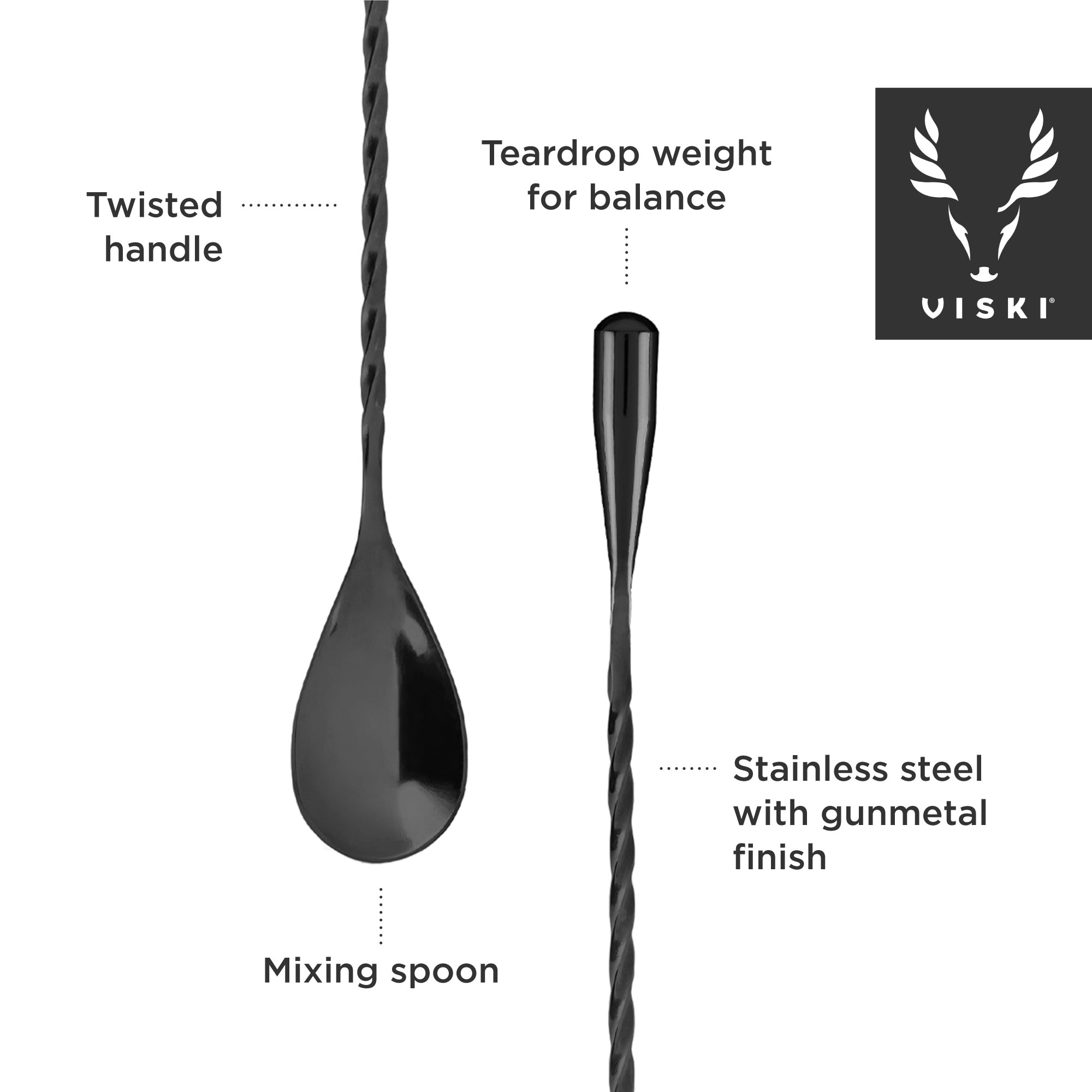 Viski® 40cm Weighted Barspoon 7
