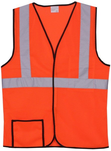 Polyester Orange Mesh Safety Vest SV144