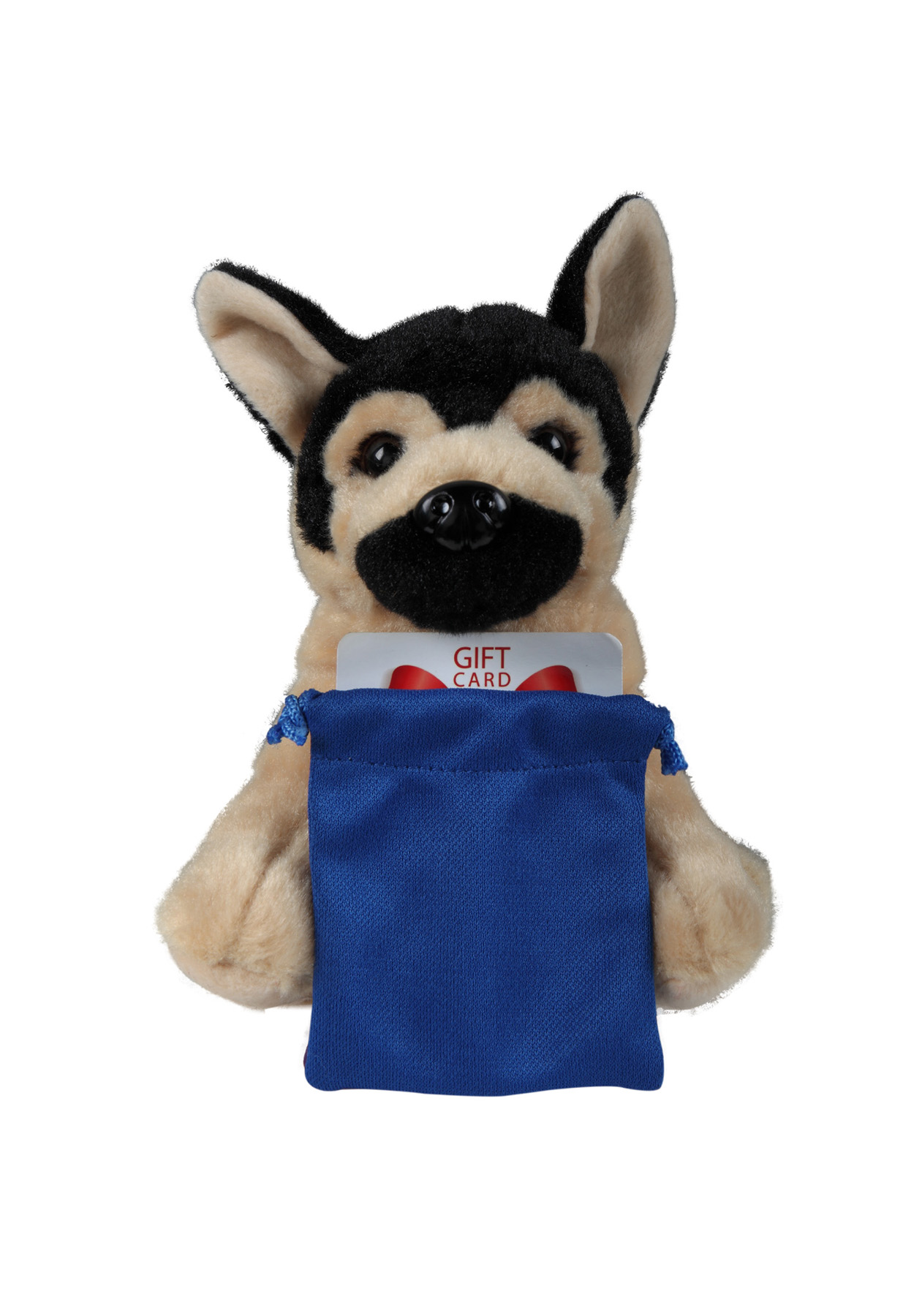 Soft Plush Sitting German Shepard with Gift Card Sack 1