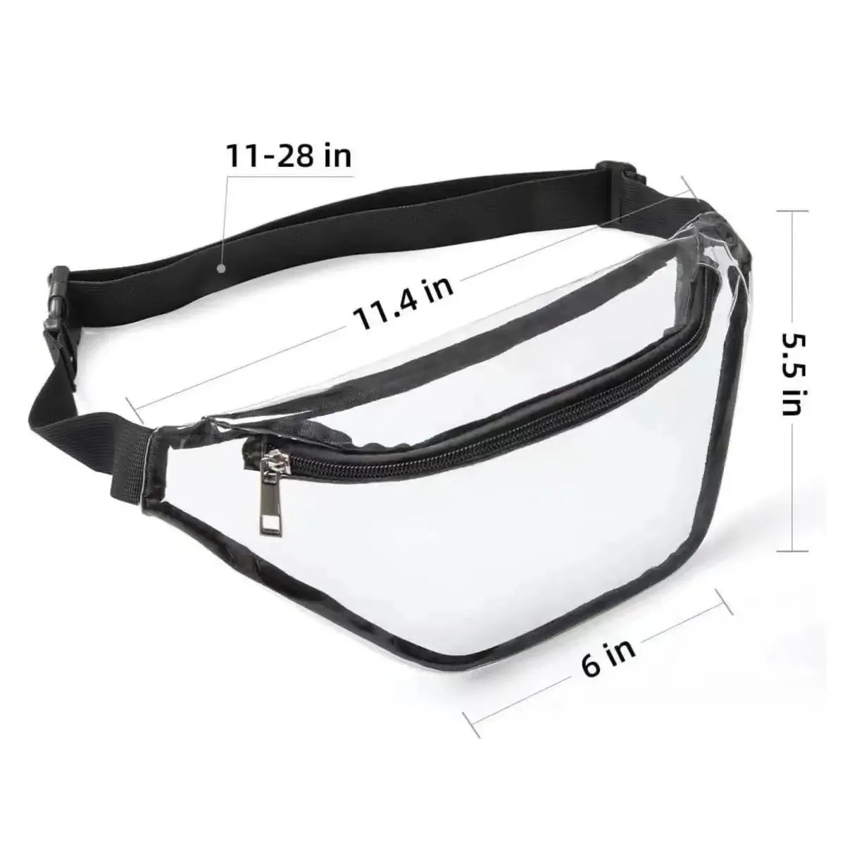 Clear Fanny Pack Fashion Stadium Approved PVC Waist Bag 2