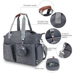 Multifunction Baby Tote Diaper Bag, custom tote bag with logo imprint 2