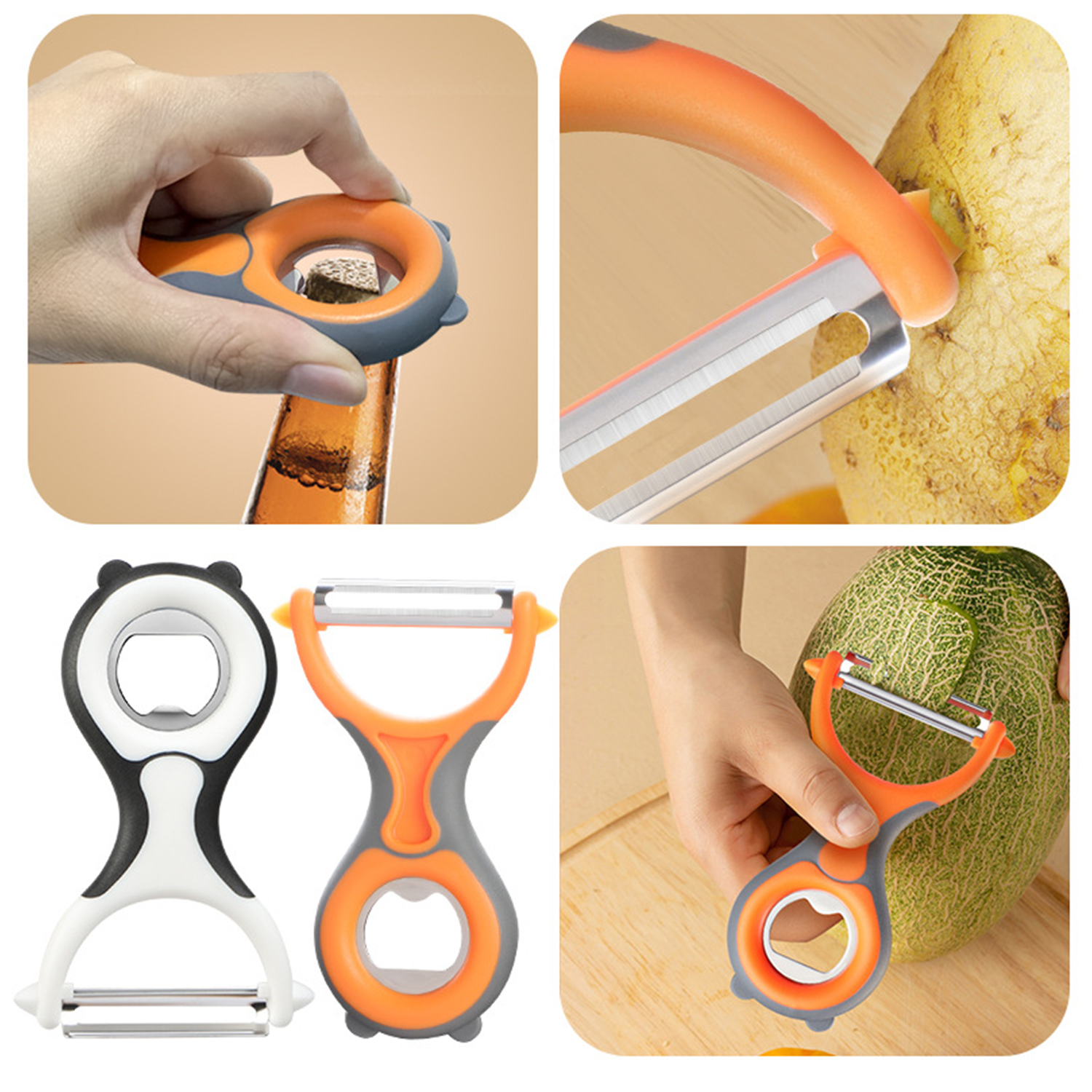 2 in 1 Fruit Peeler with Opener 2