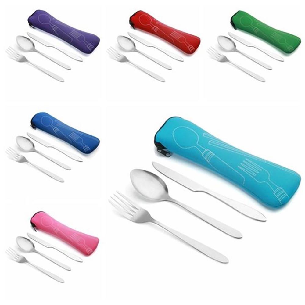 Cutlery Set With Neoprene Case 2