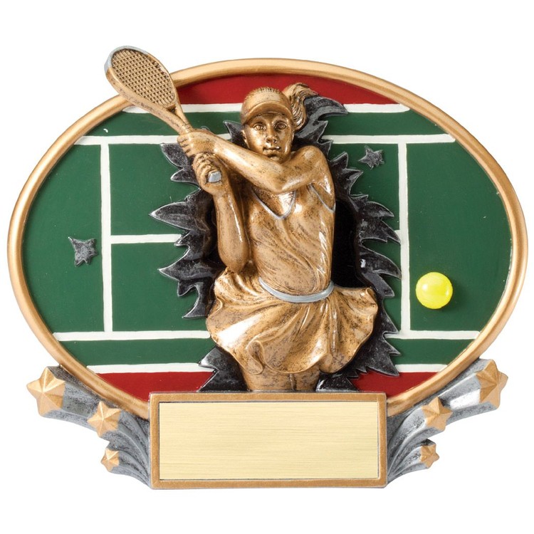 Tennis - Female Xplosion Oval Resin Award 2
