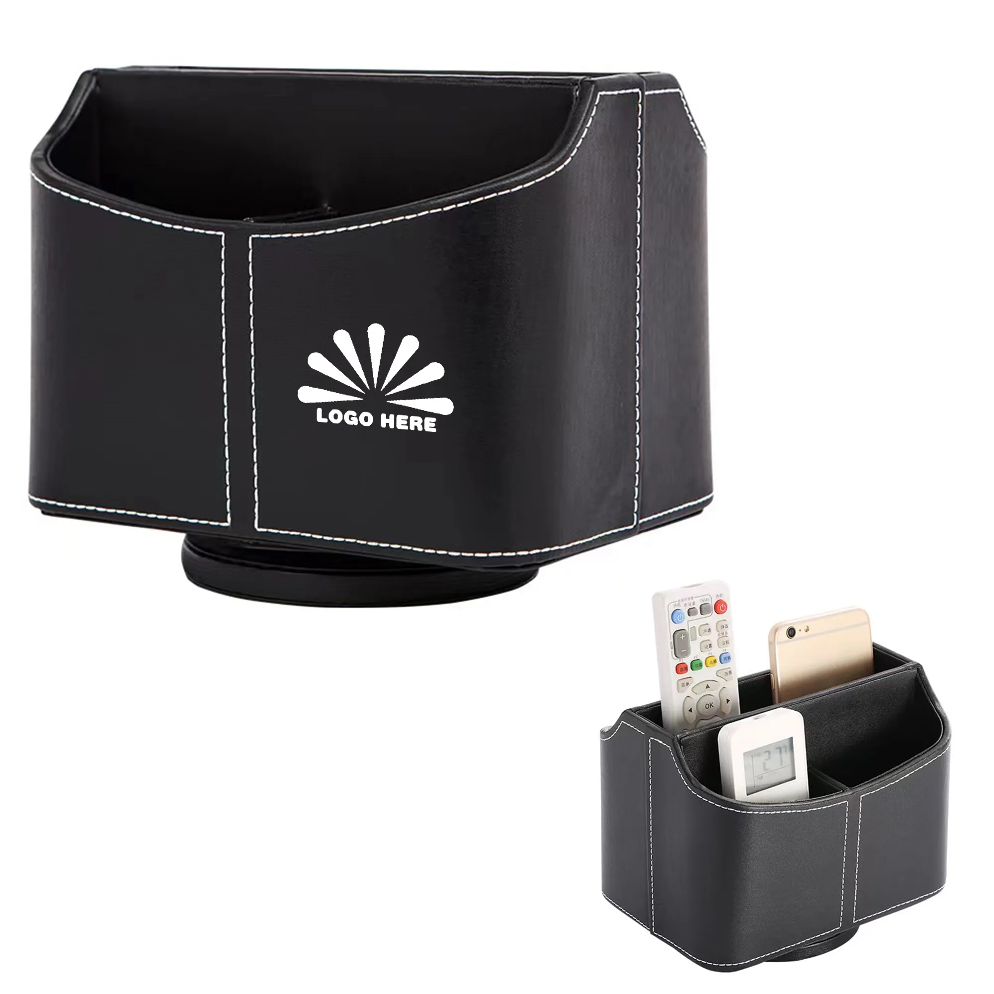 Leather Multifunctional Storage Box With Customizable Logo 3
