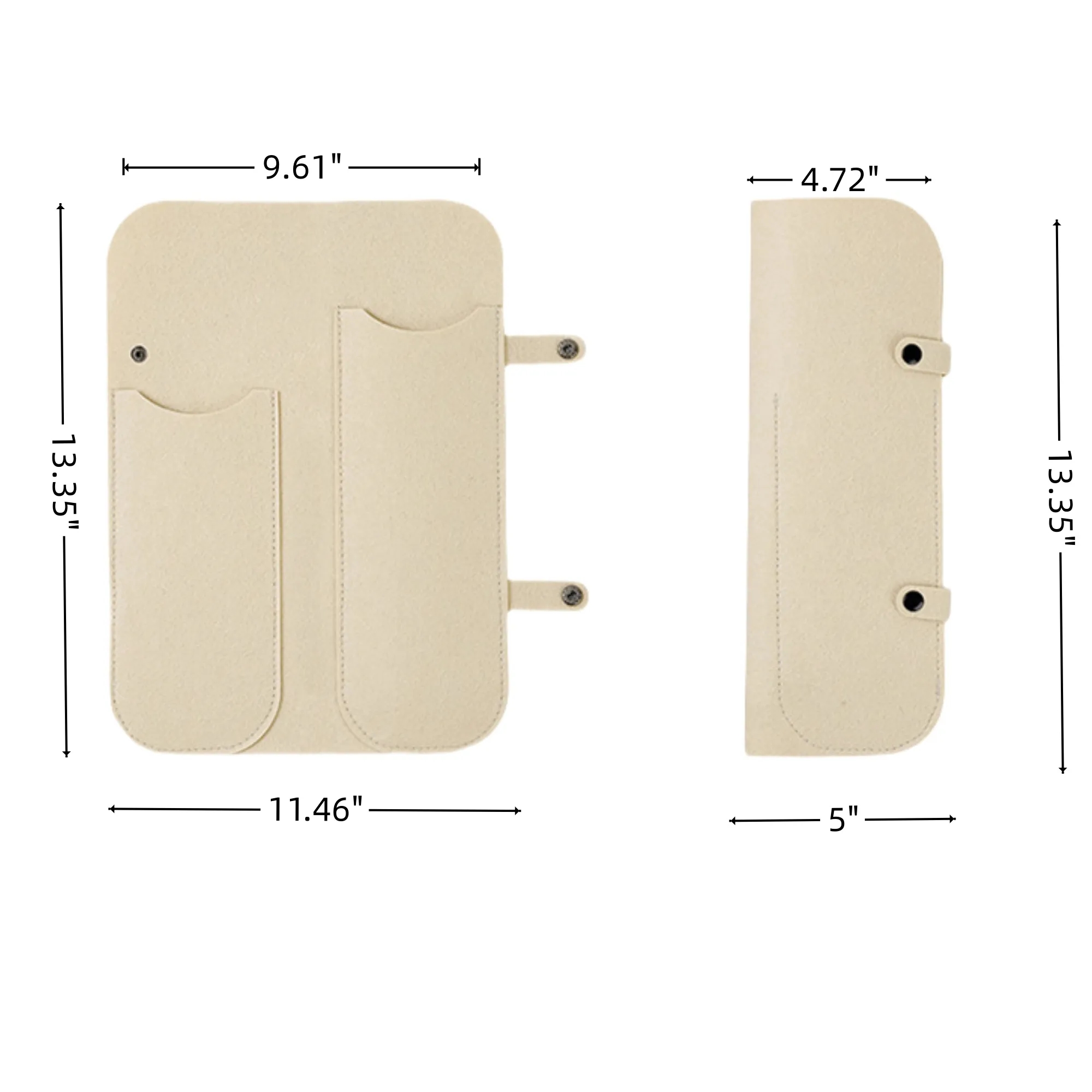 Heat Insulation Travel Carrying Storage Bag For Curling Iron 3