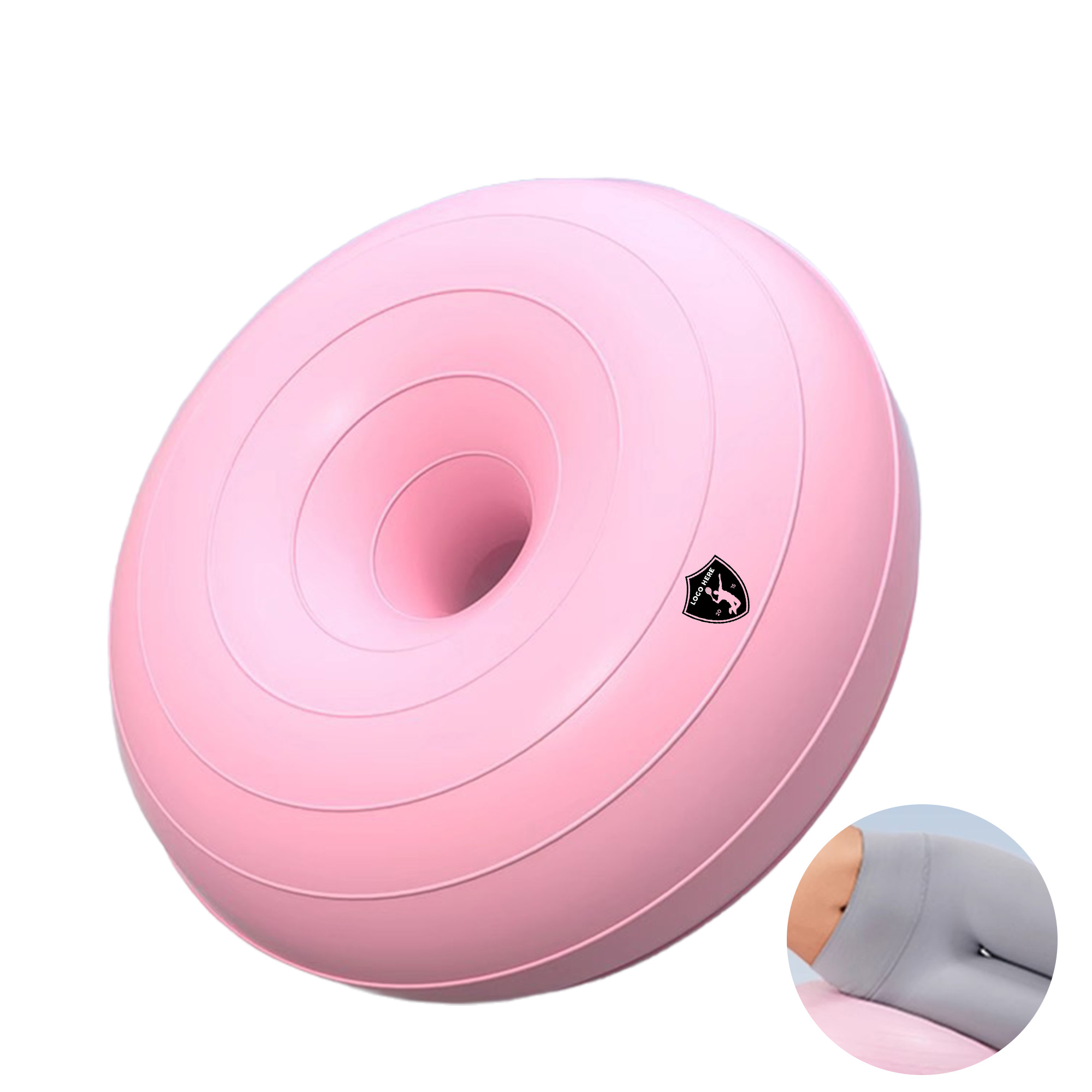 MOQ 50 Durable Anti-Burst Yoga Ball with Textured Surface 2