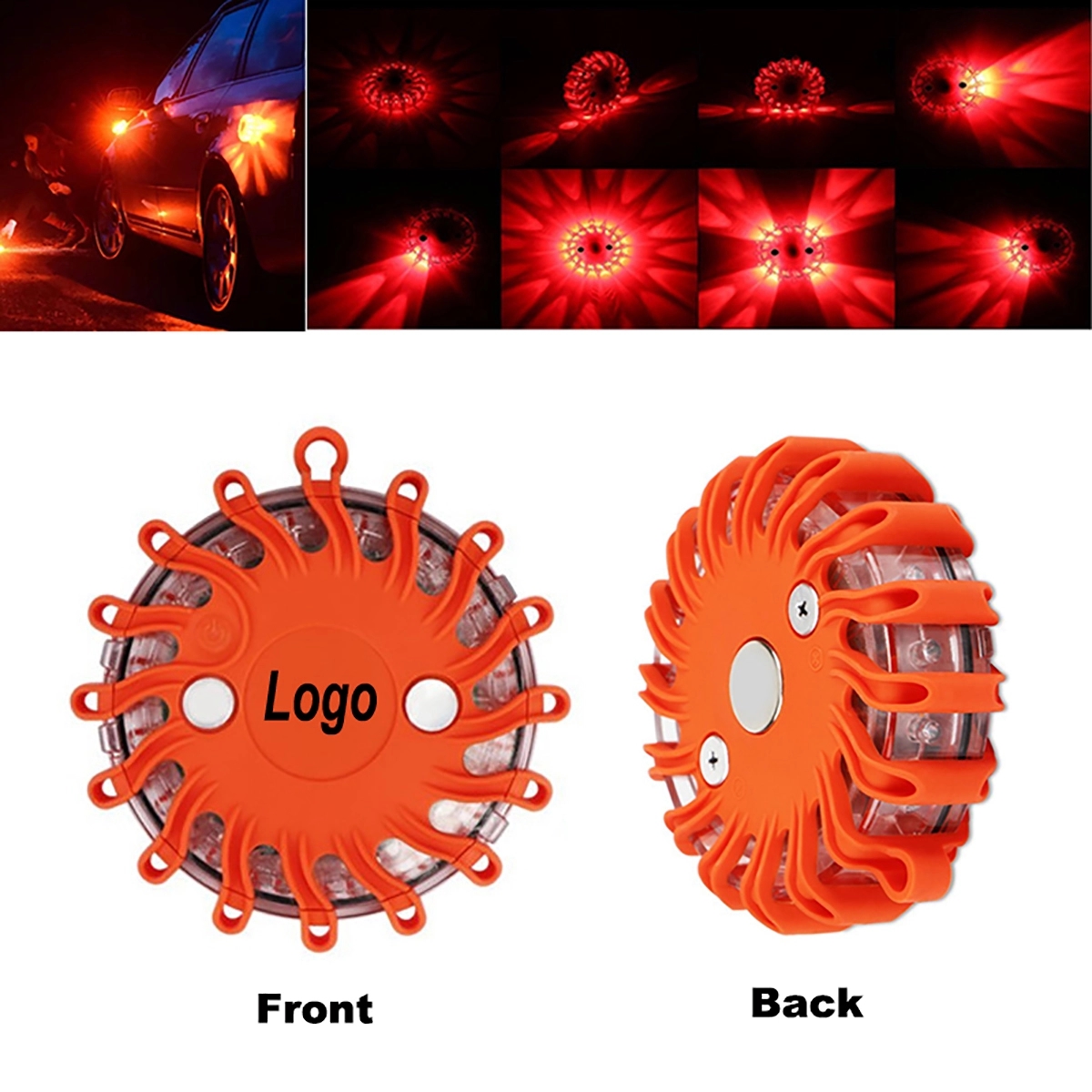 Safety Flare Roadside Emergency Disc LED Lights with Magnet 3