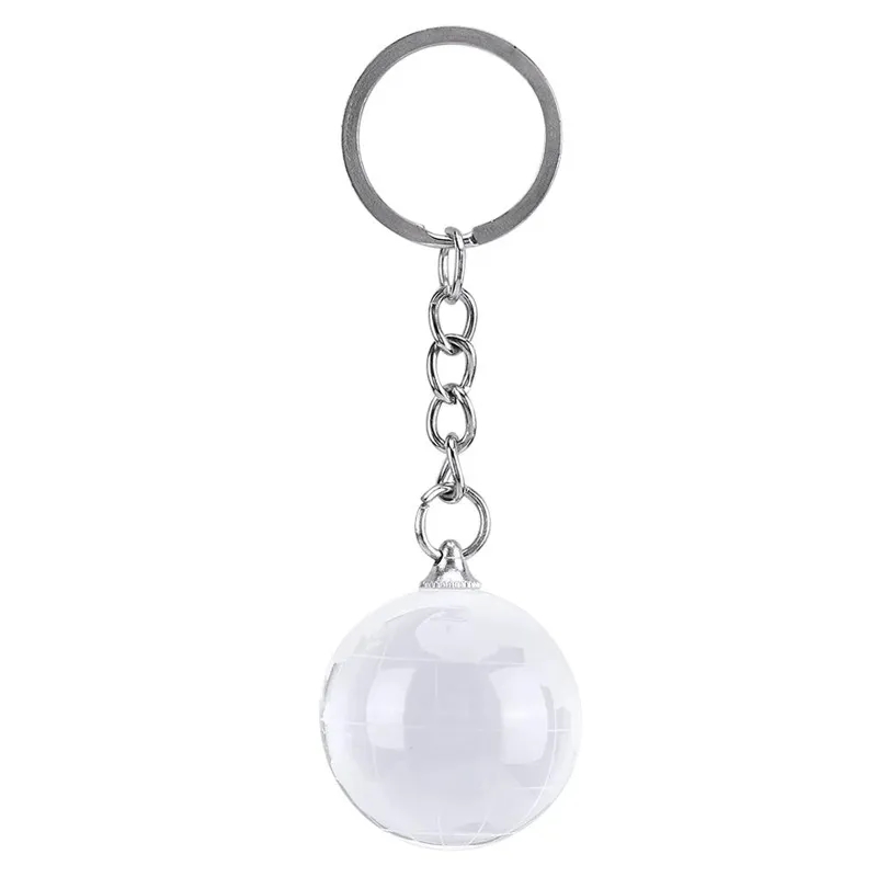 3D Crystal Globe KeyChain 3