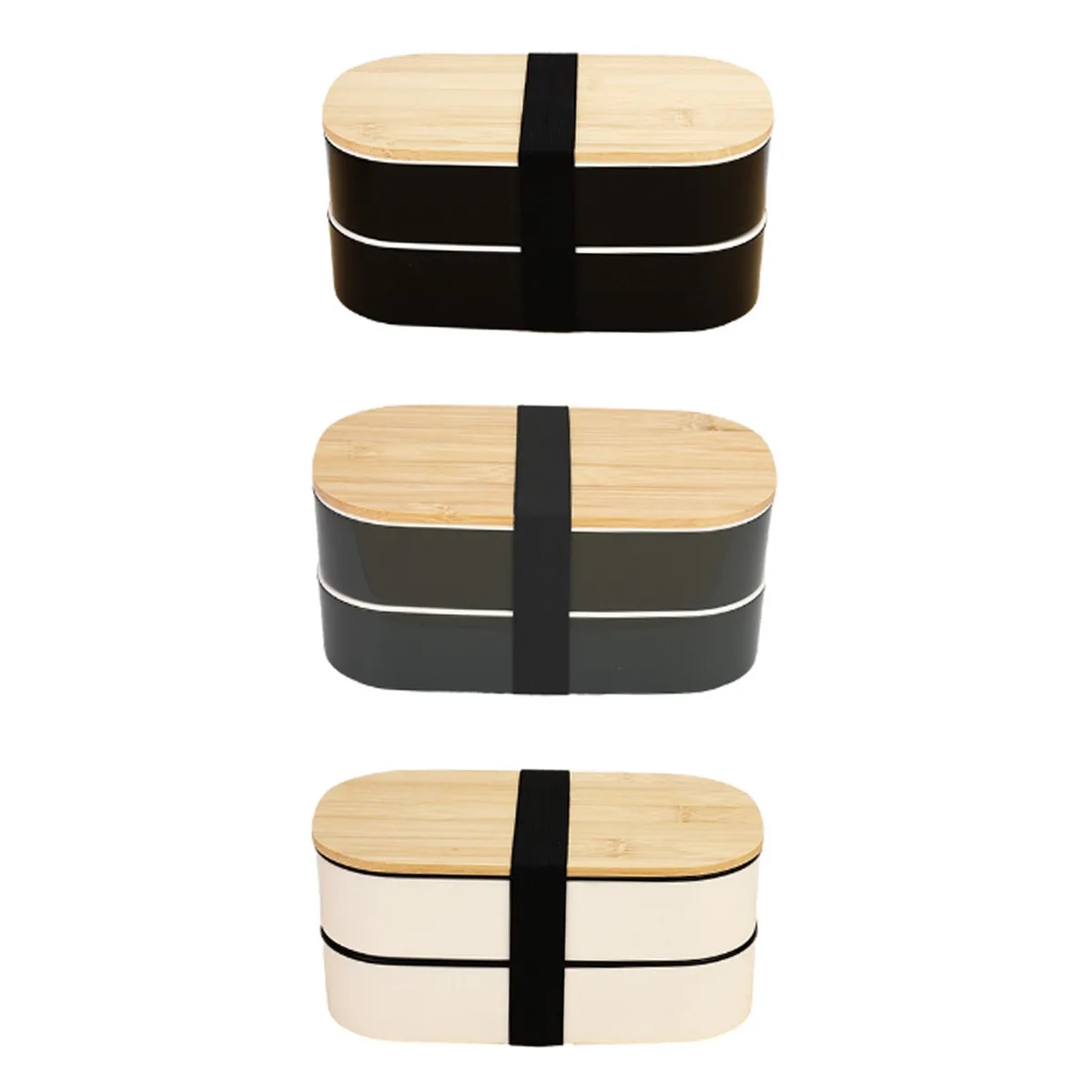 Multilayer Wheat Straw Lunch Box Adult 3