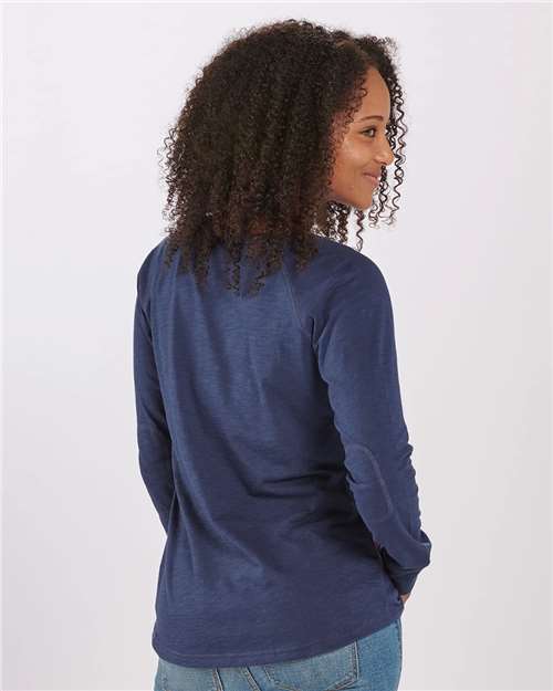 Women's Solid Preppy Patch Long Sleeve T-Shirt - BW3166 53