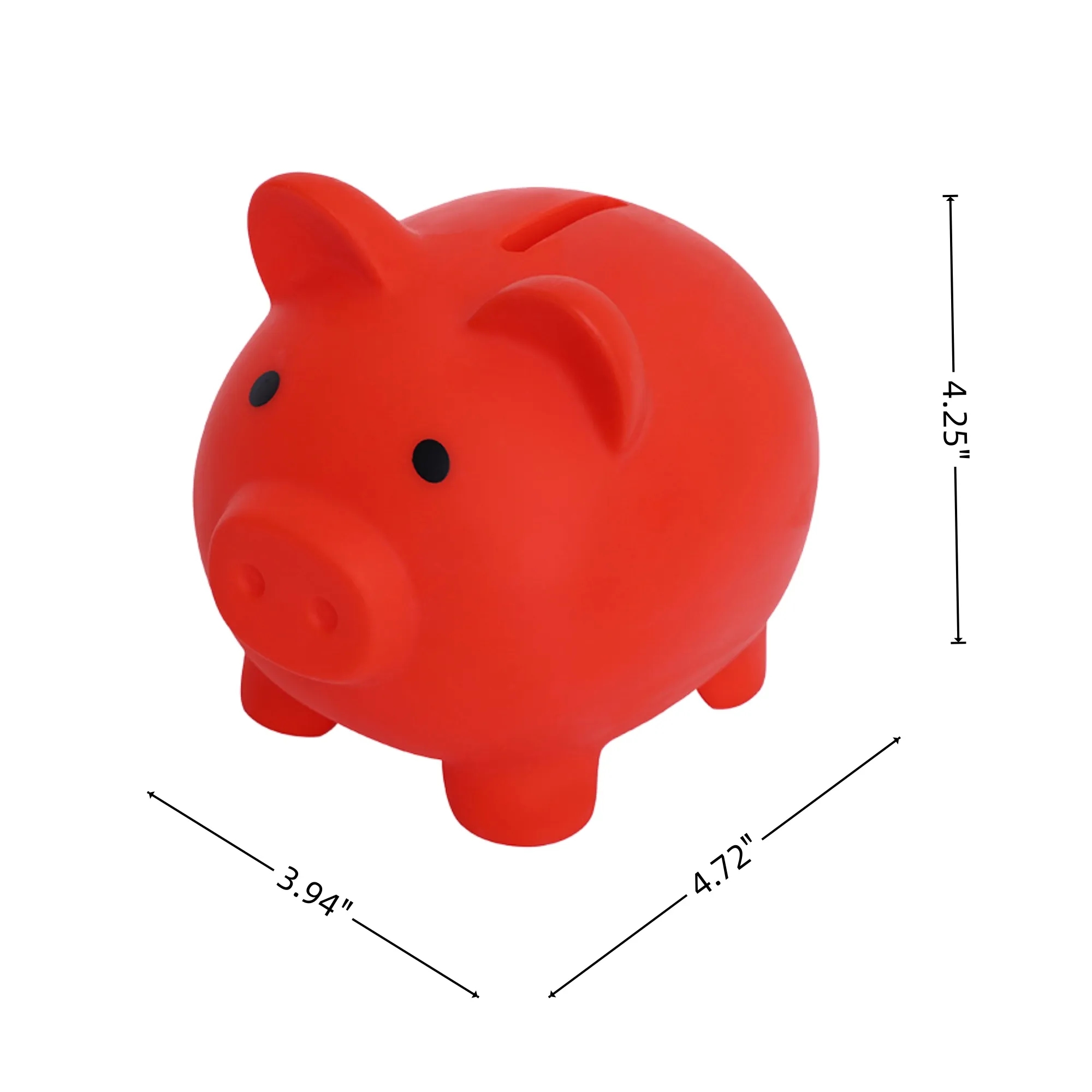 Classic Small Piggy Coin Bank Unbreakable 5