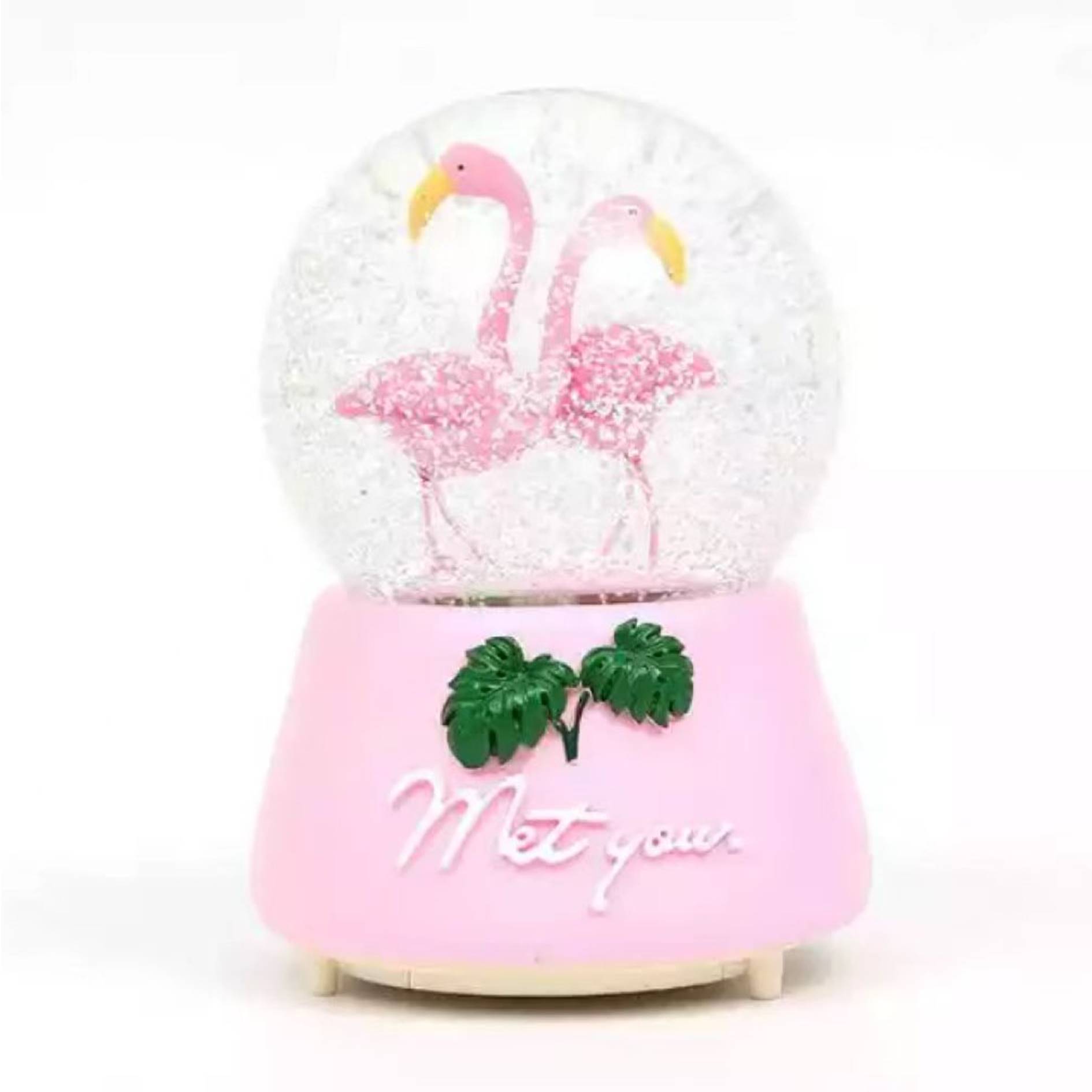 Custom Souvenir Flamingo Snow Globe 2
