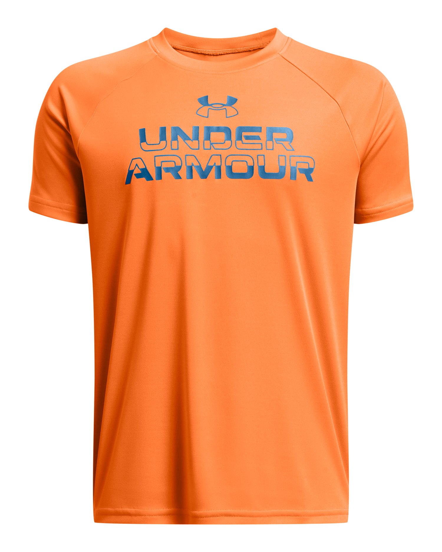UA Tech Split Wordmark Boys' Short Sleeve 6