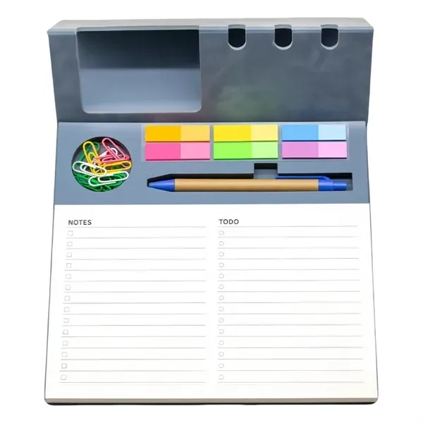 PU Leather Magnetic Notepad - Multifunctional Design 2