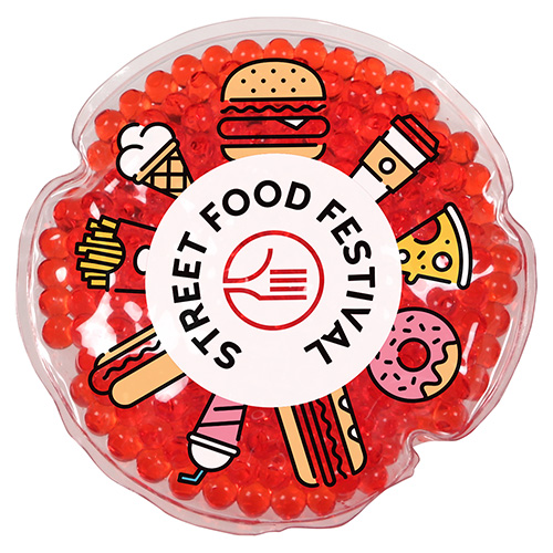 Full-Color Round Aqua Pearls™ Hot/Cold Pack 25