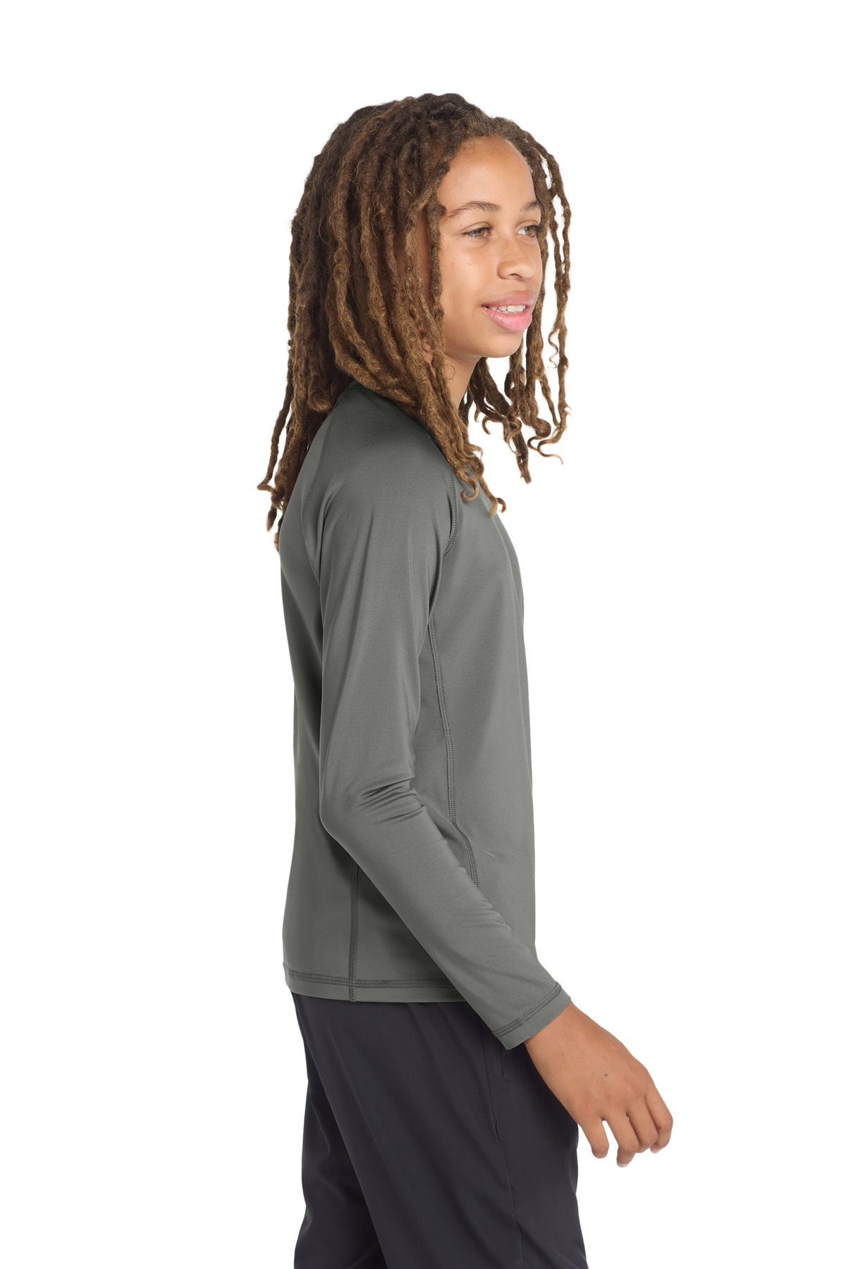 Sport-Tek Youth Long Sleeve Rashguard Tee. YST470LS 6