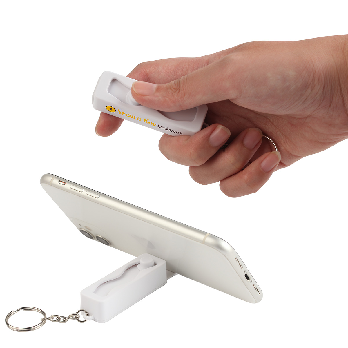 Contour Phone Stand Key Chain with Finger Fidget 10