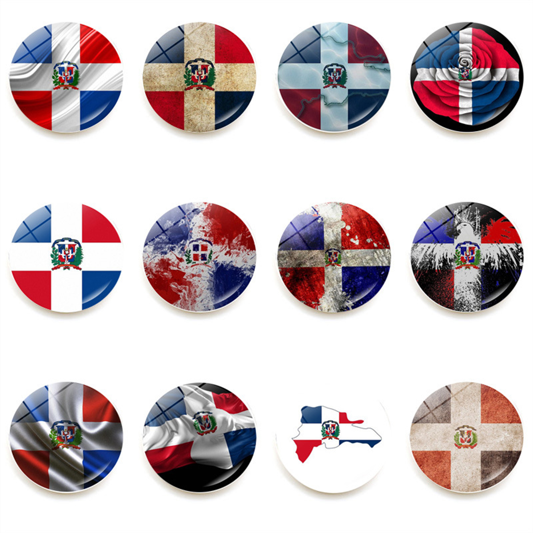 Magnetic Properties of Glass Flag Refrigerator Sticker 2