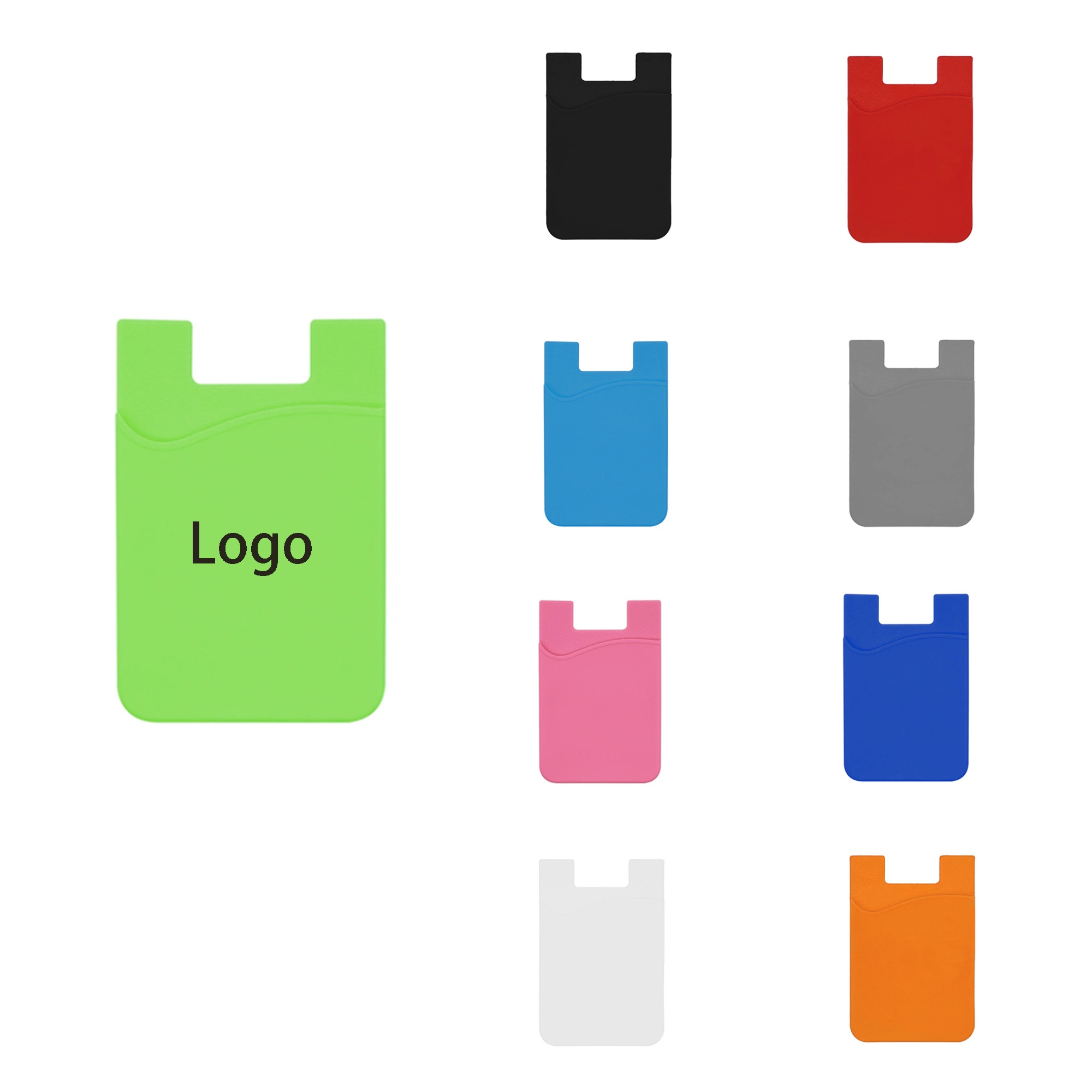 Silicone Phone Wallet Credit Card Holder Strong Sticker 2