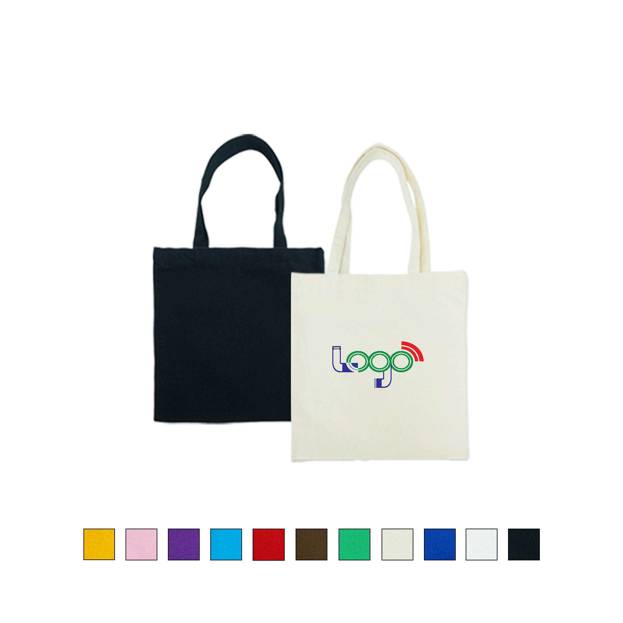 Sustainable Reusable Canvas Tote Bag, custom tote bag with logo imprint 2