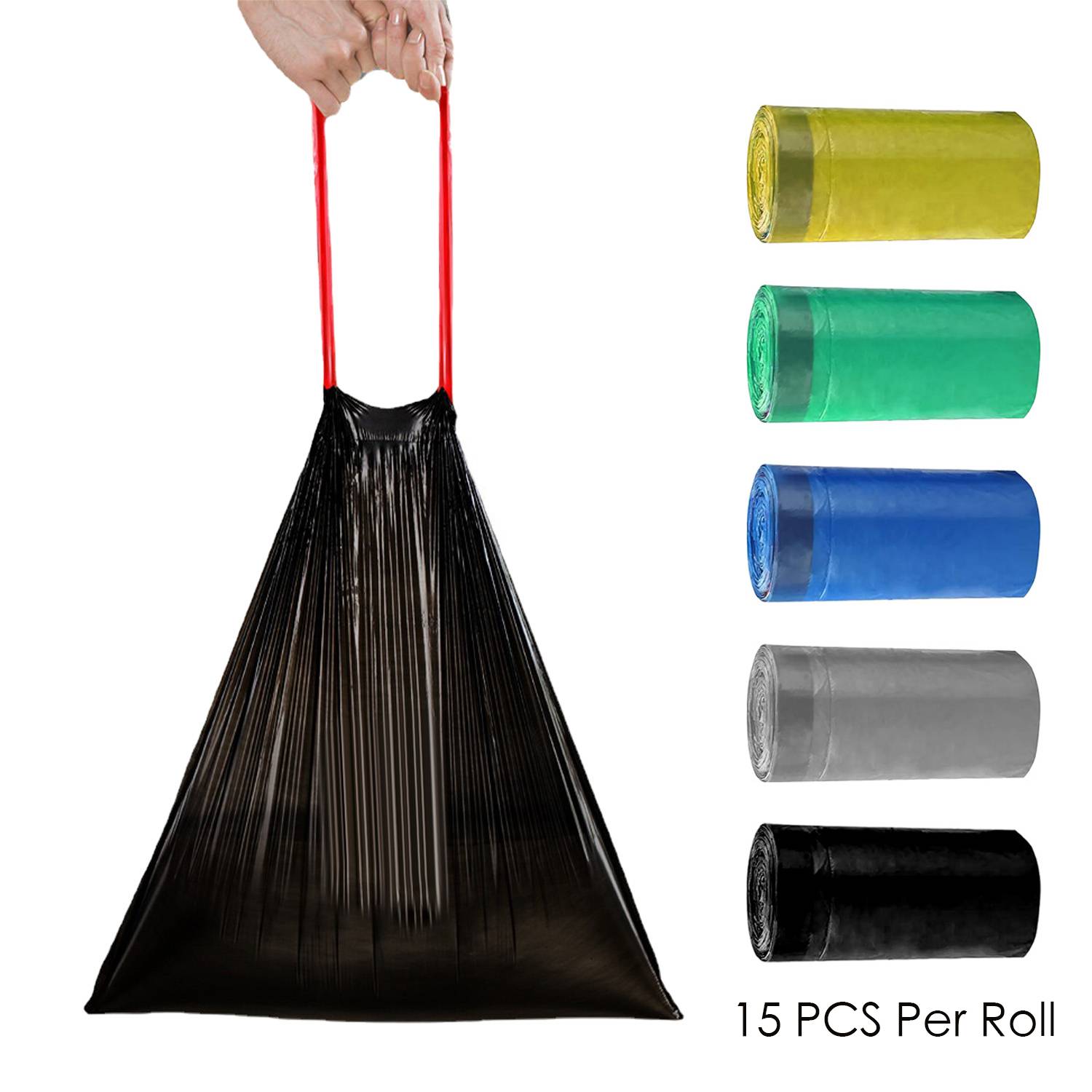 Drawstring Trash Bags 13