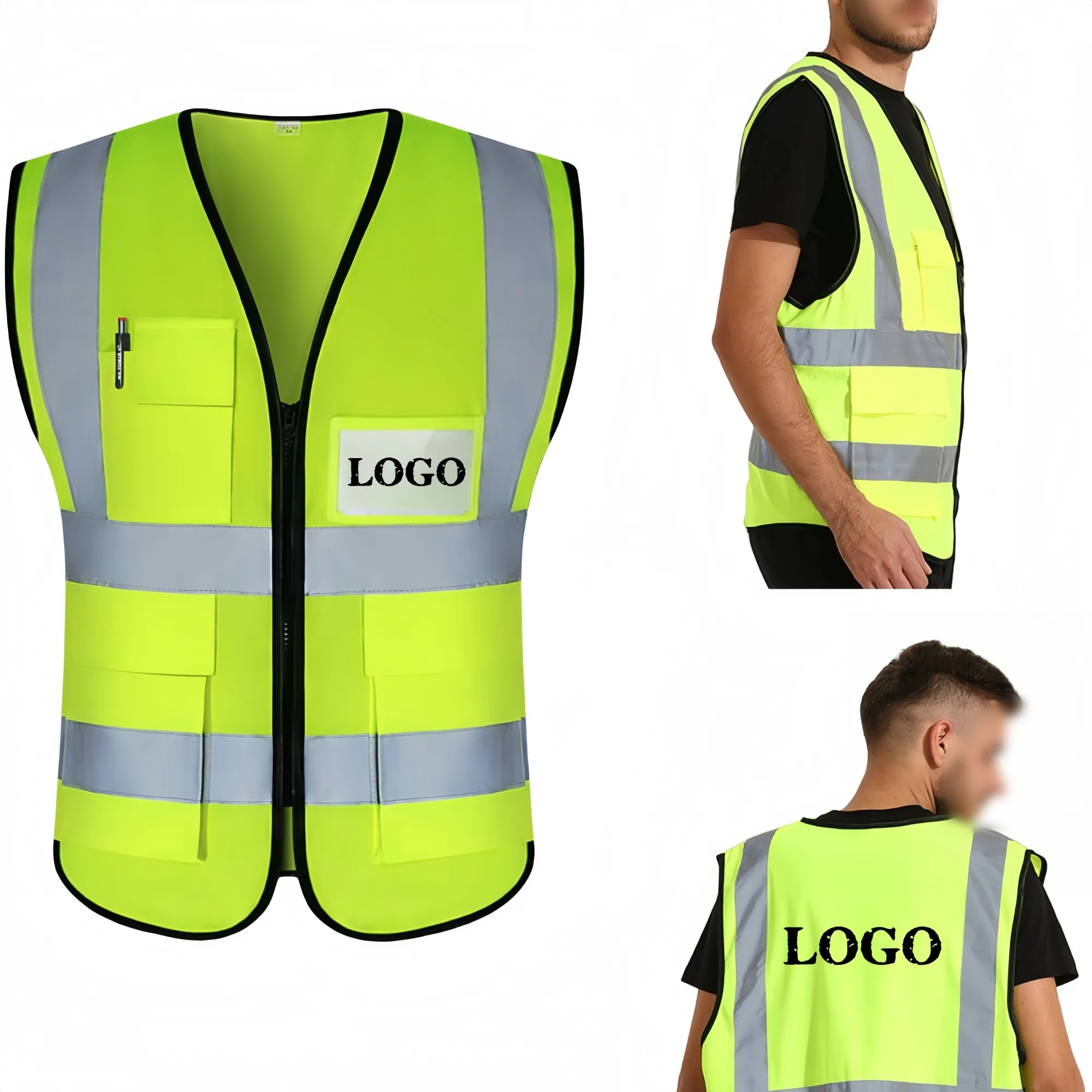 Traffic duty construction site reflective vest