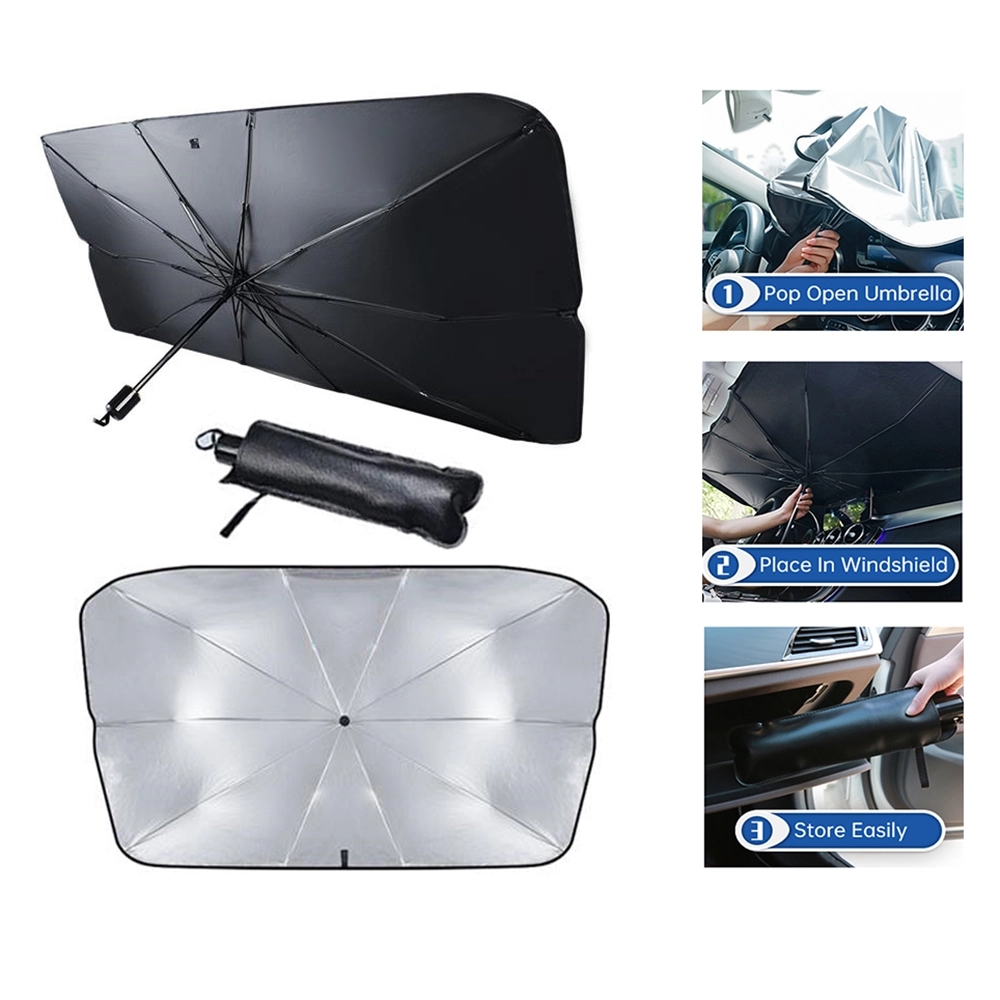 Car Windshield Sunshade Umbrella With Storage bag 4