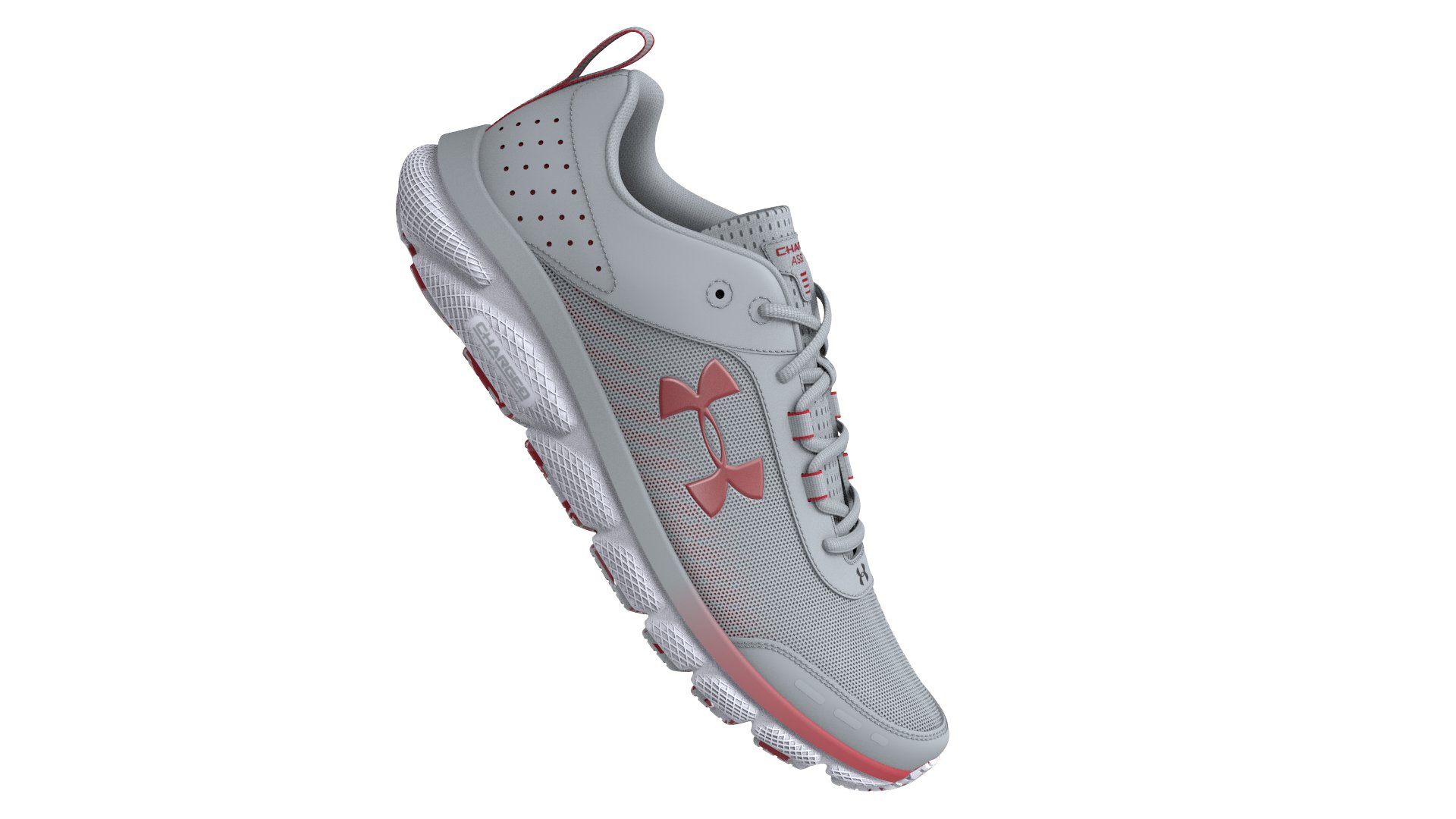 Men's UA Charged Assert 8 Marble Running Shoes  2