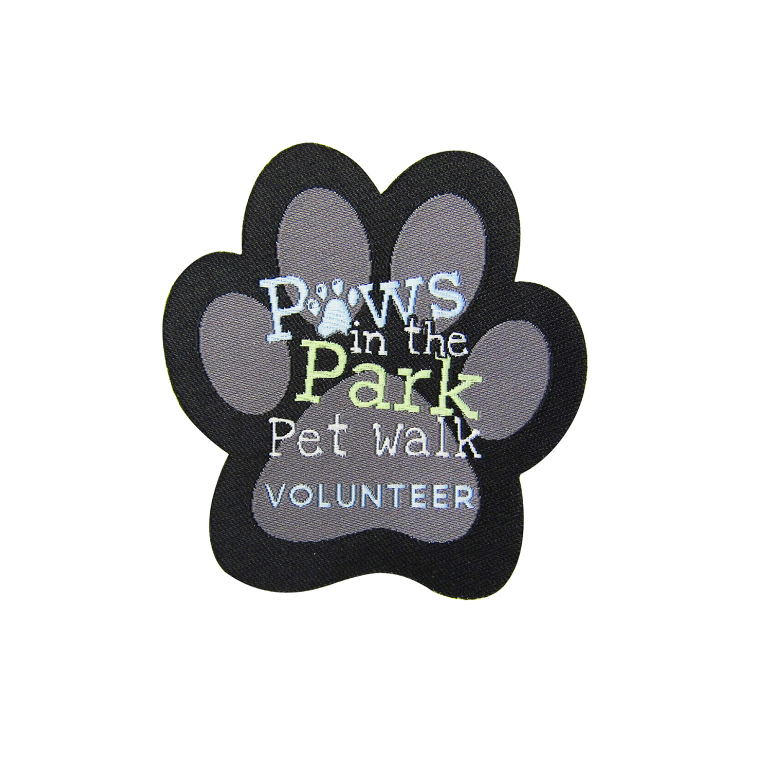 Woven Paw Shaped Decal / Sticker