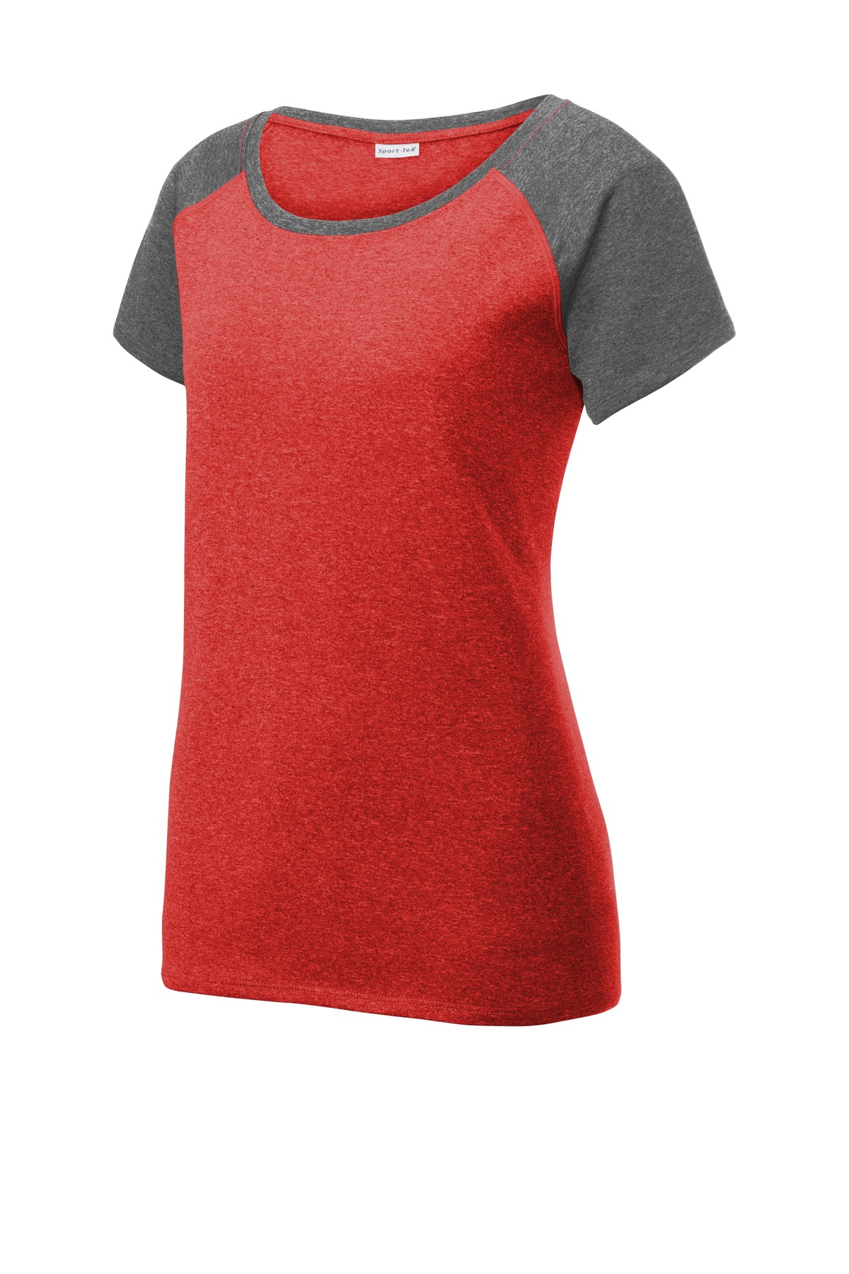 Sport-Tek Women's Heather-On-Heather Contender Scoop Neck Tee. LST362 15