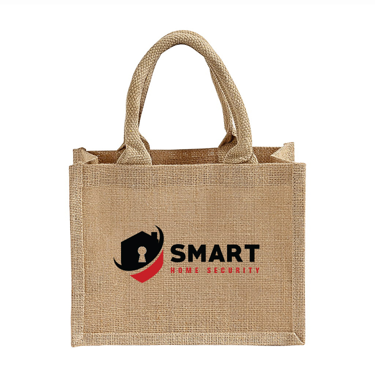 Carmel Jute Wedding Tote Bag 1
