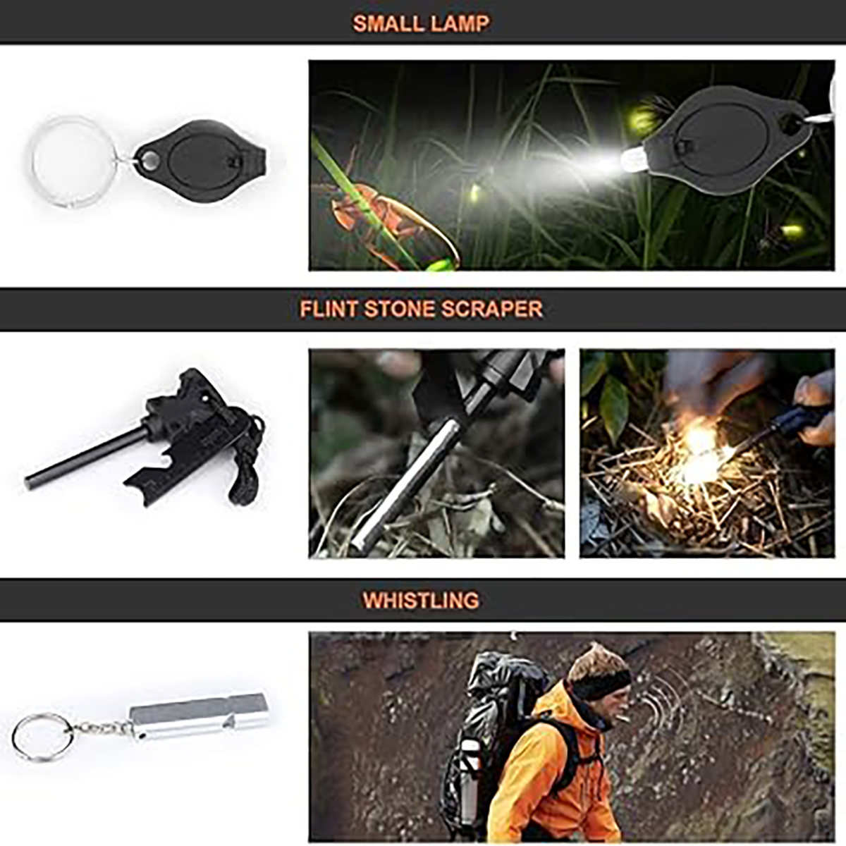 12 In 1 Survival Kit For Wilderness Survival Set 7