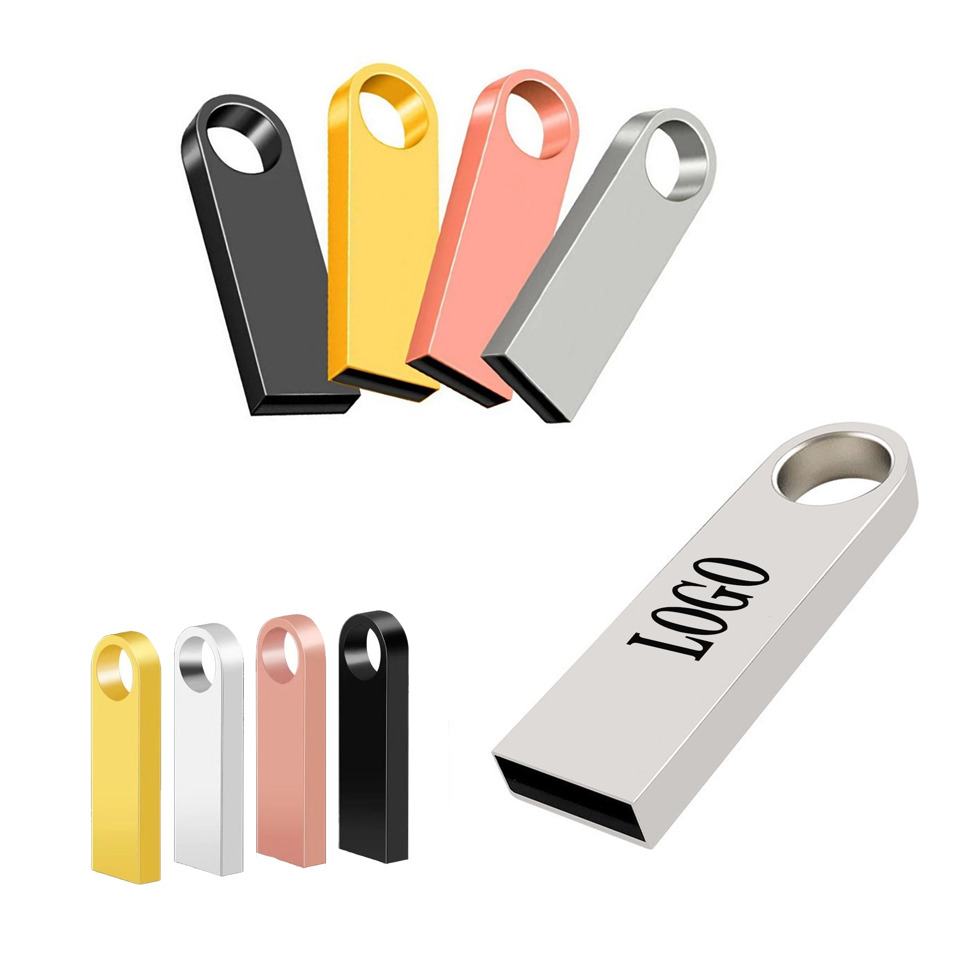 Portable Metal 8GB Flash Drive 2