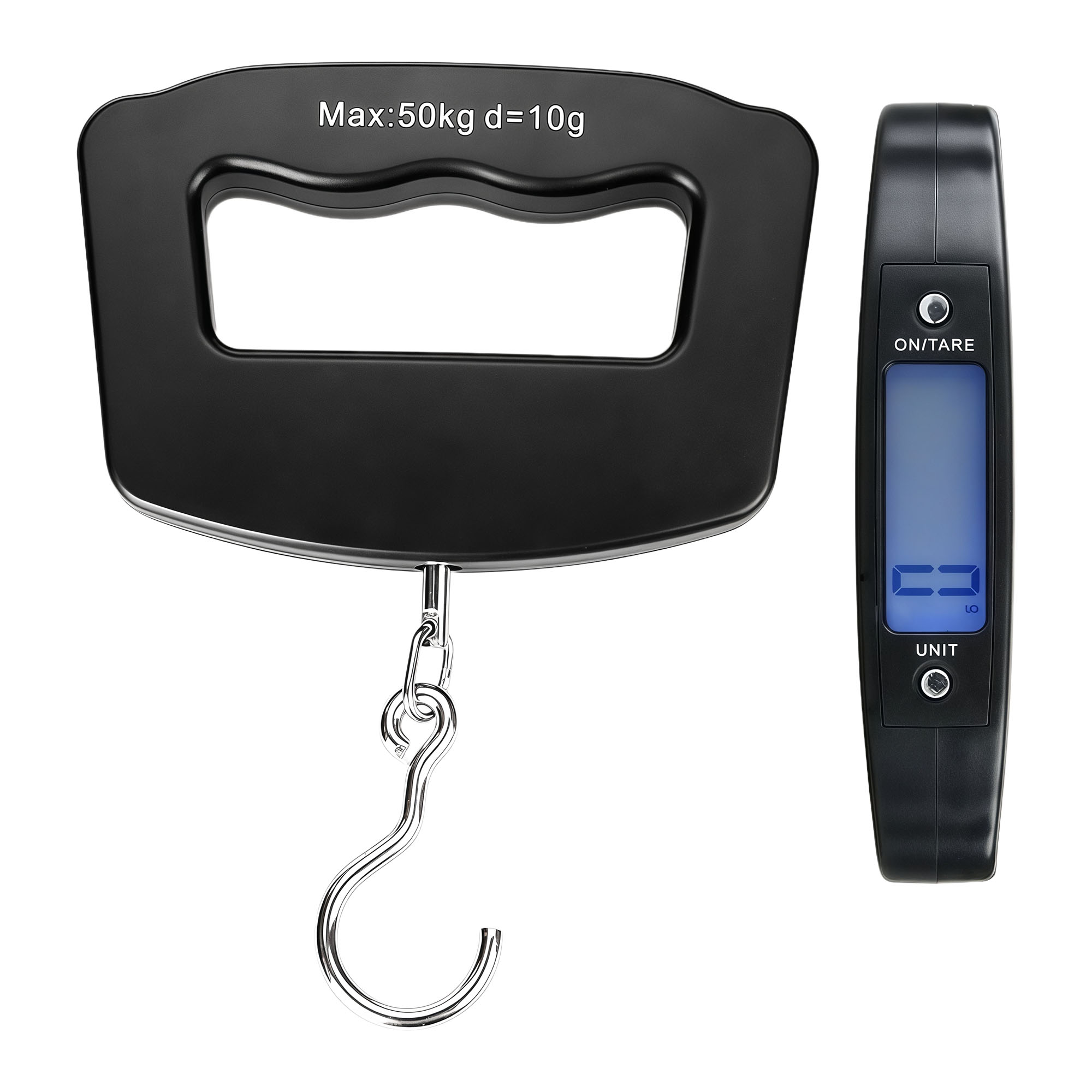 50kg/1g Portable Handheld Electronic Scale with LCD Blue Backlight 2