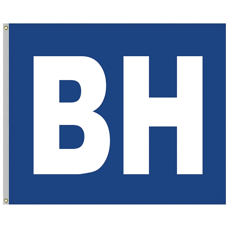 5' x 6' Nylon Two Letter School Spirit Flags 7