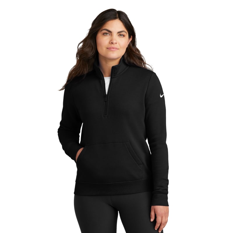 Nike Ladies Club Fleece Sleeve Swoosh 1/2-Zip 27