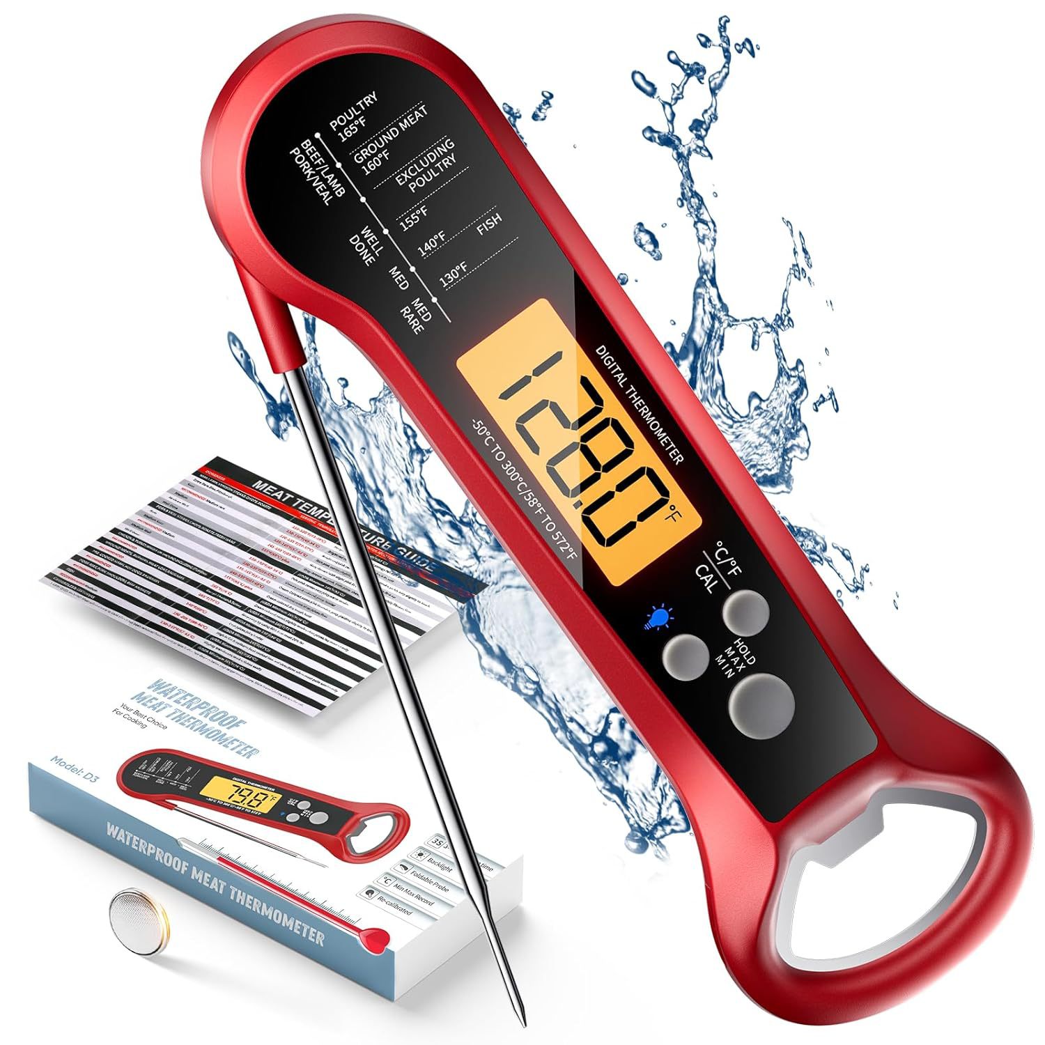 Digital Meat Thermometer for Cooking with Opener 3