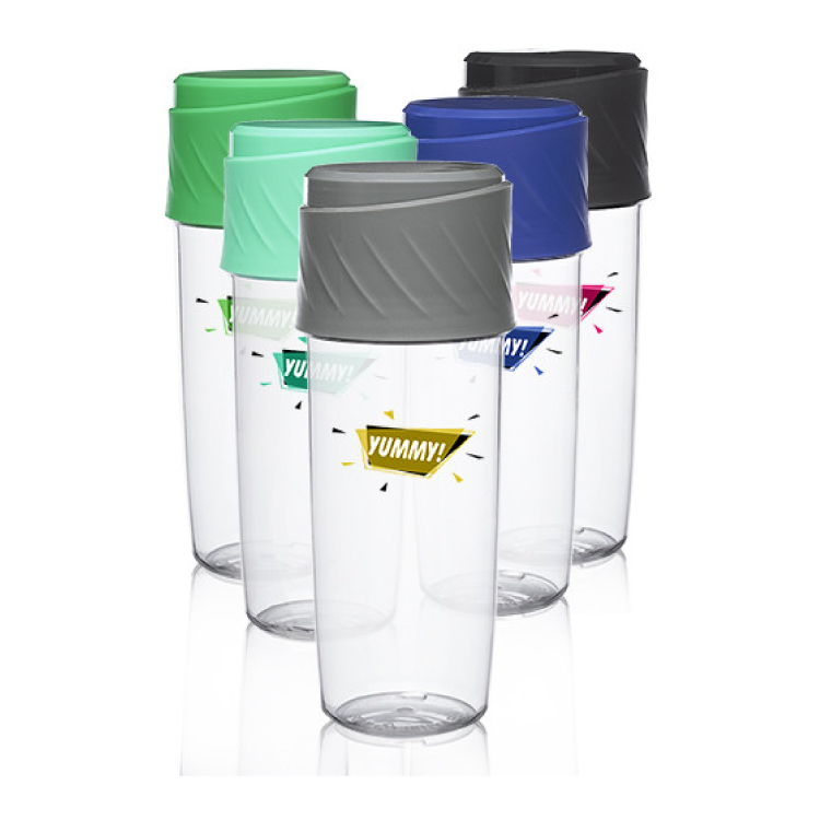 16 oz. Dual Sip-N-Snack Plastic Water Bottle 3