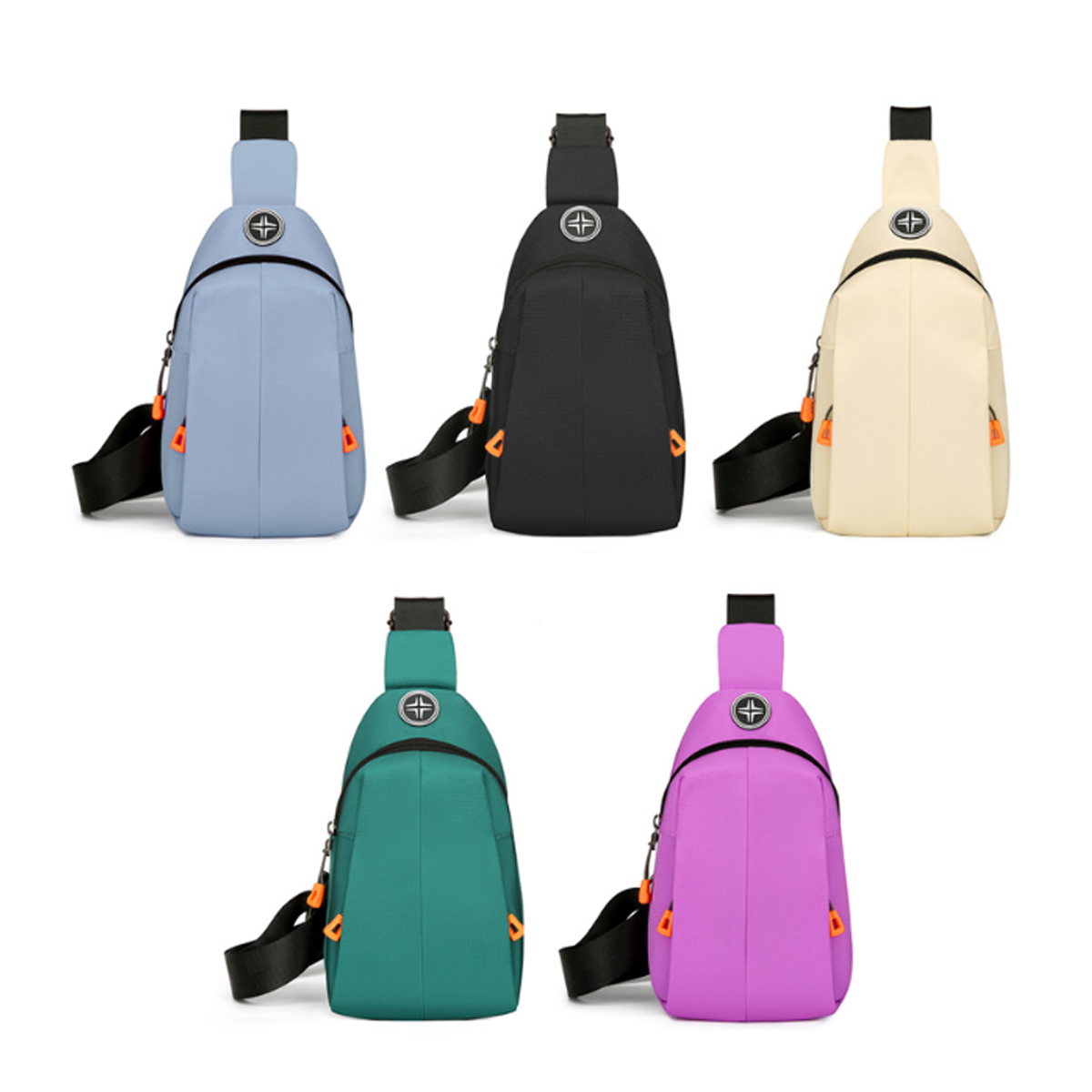 Travel Outdoor Crossbody Sling Bag w/ Headphone Jack 8