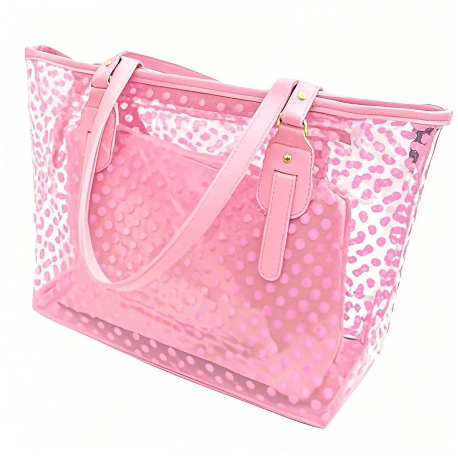 Stylish PVC Waterproof Clear Beach Tote Bag 5