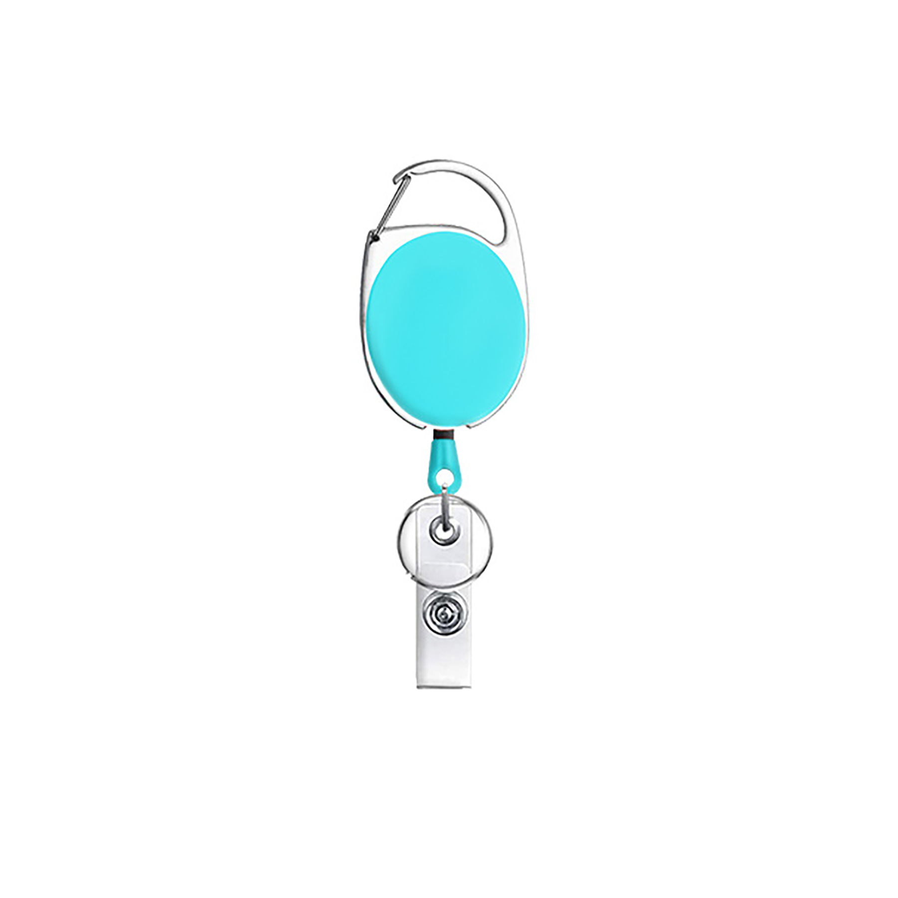 Retractable Badge Reel with Keychain 12