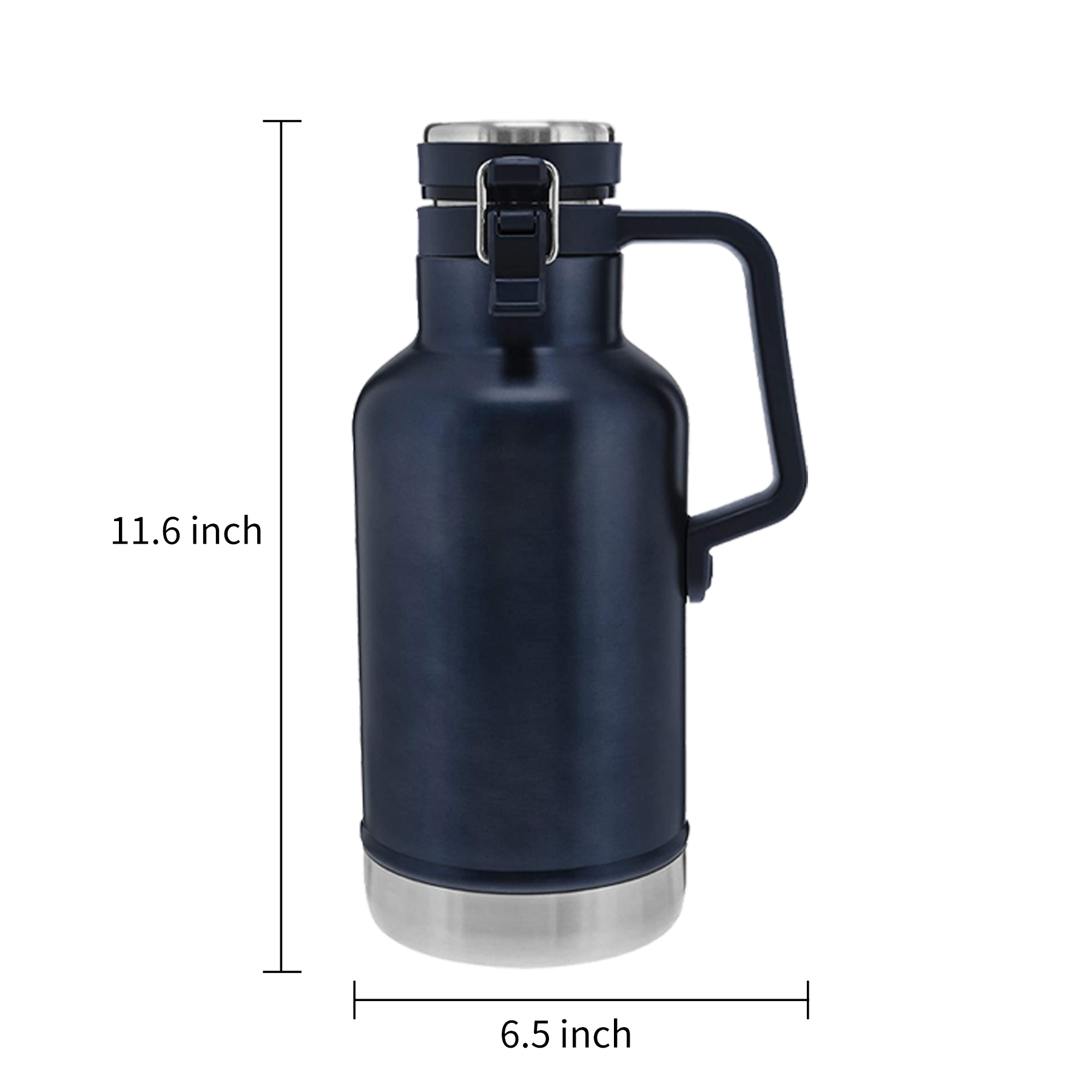 64oz Passivated Stainless Steel Growlers 2
