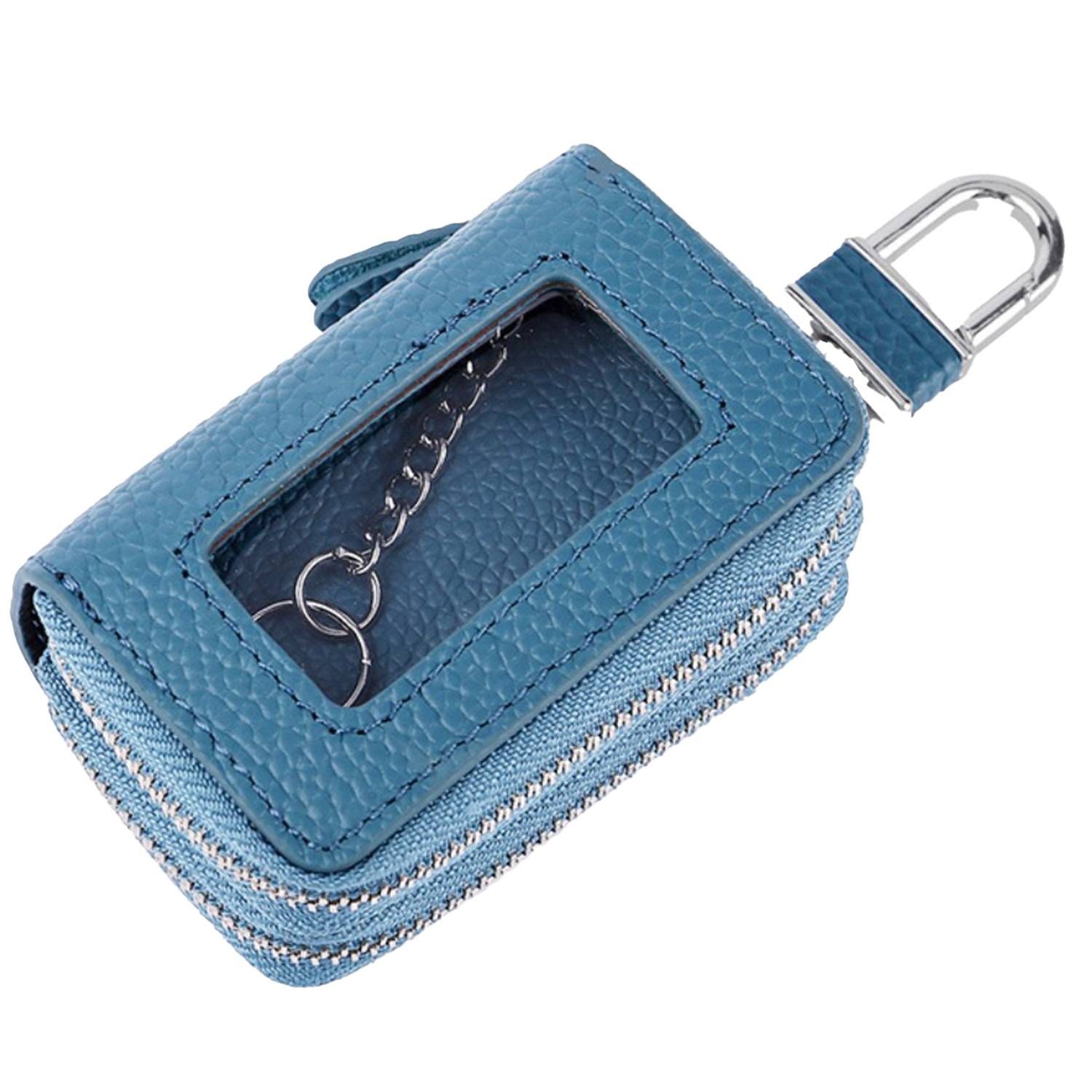 Durable car key bag w/ double zippers 11