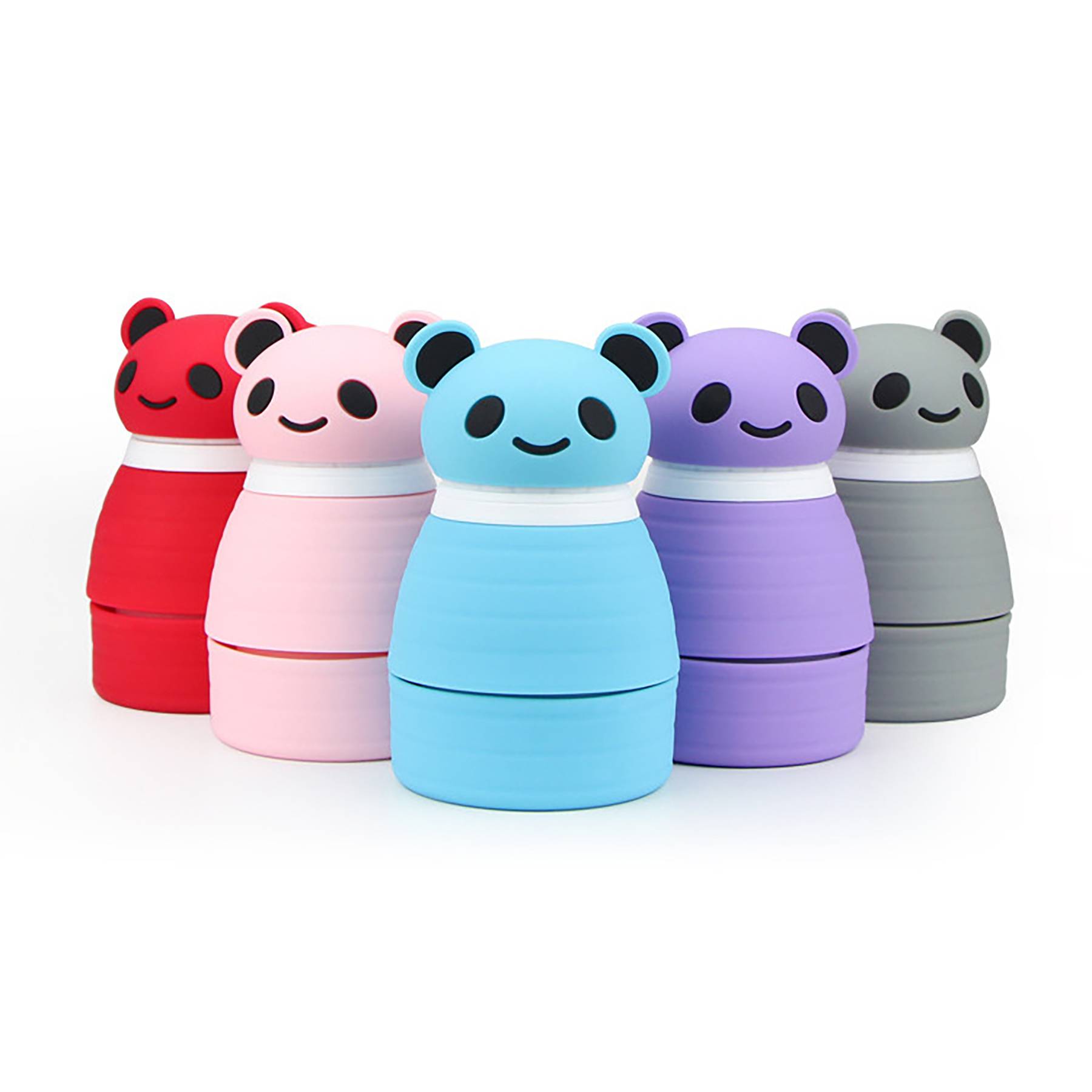 Foldable Cartoon Silicone Water Bottle 6