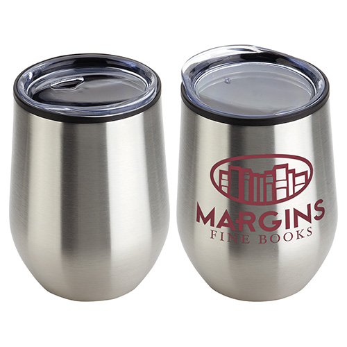 Onyx 12 oz Stainless Steel/Polypropylene Wine Goblet 26