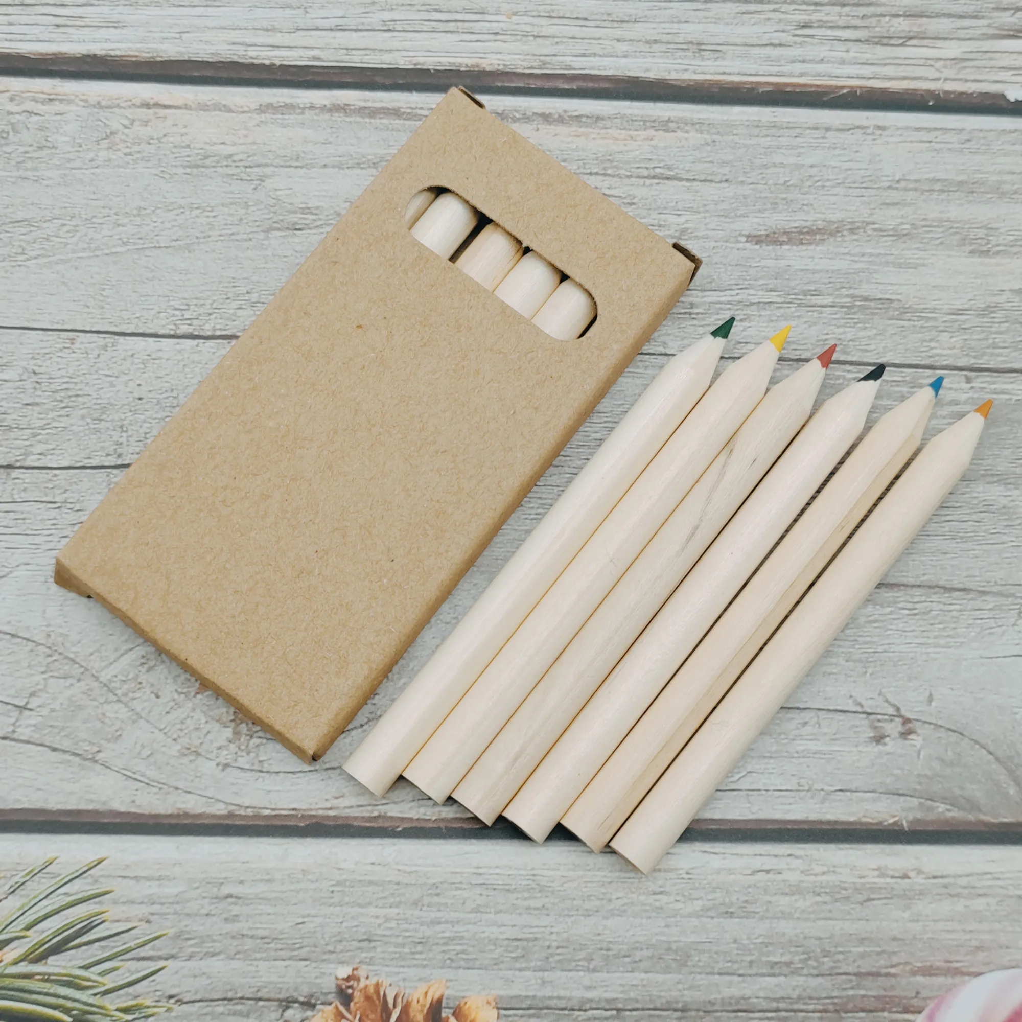6-Piece Colored Pencil Kraft Paper Box Set MOQ50pcs 3